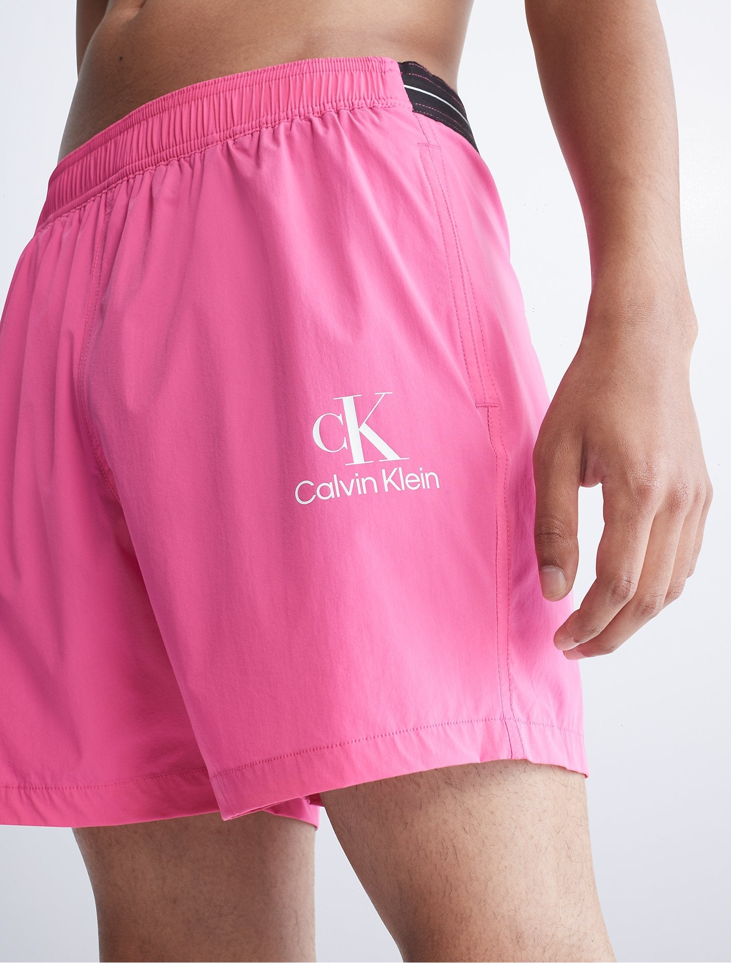 Calvin Klein Men Swimwear Pink Flambe- Oshoplin