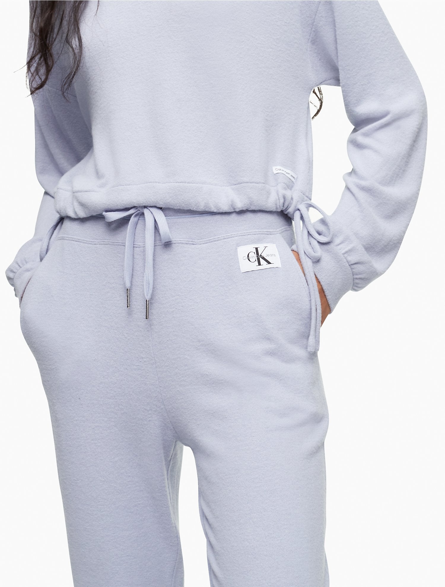 Calvin Klein Drawstring Logo Badge Joggers - Women