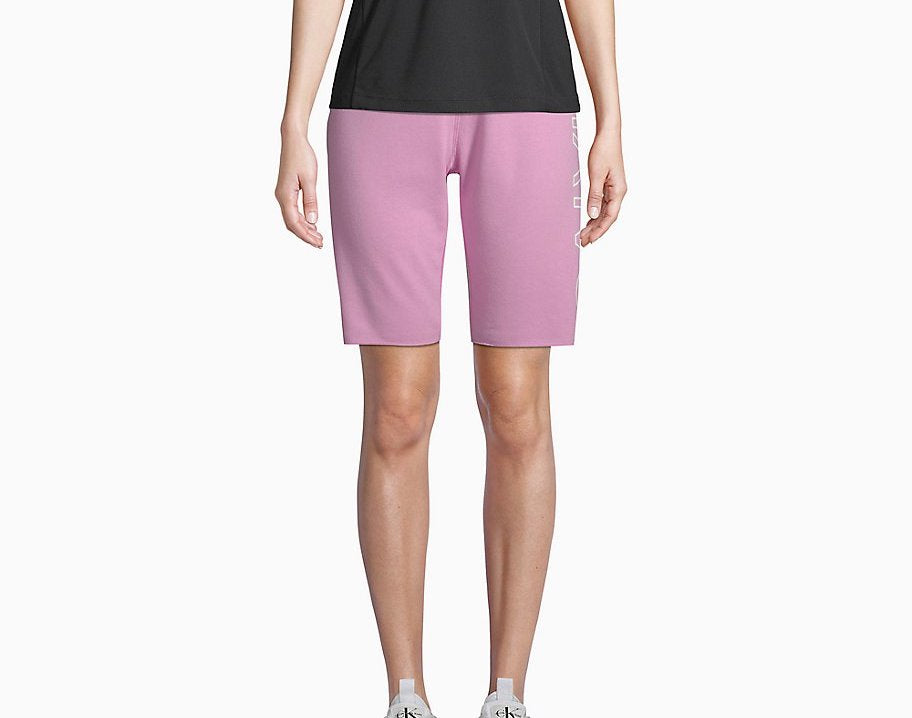 Calvin Klein Performance Outline Logo High Rise Shorts - Women
