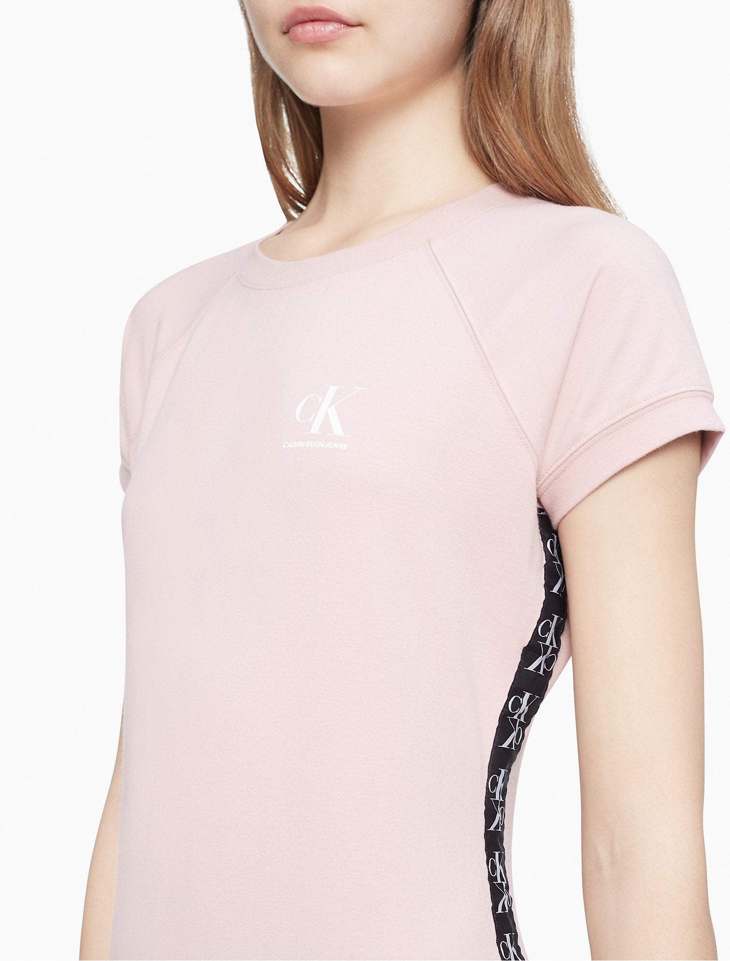 Calvin Klein Logo Tape T-Shirt Dress - Women