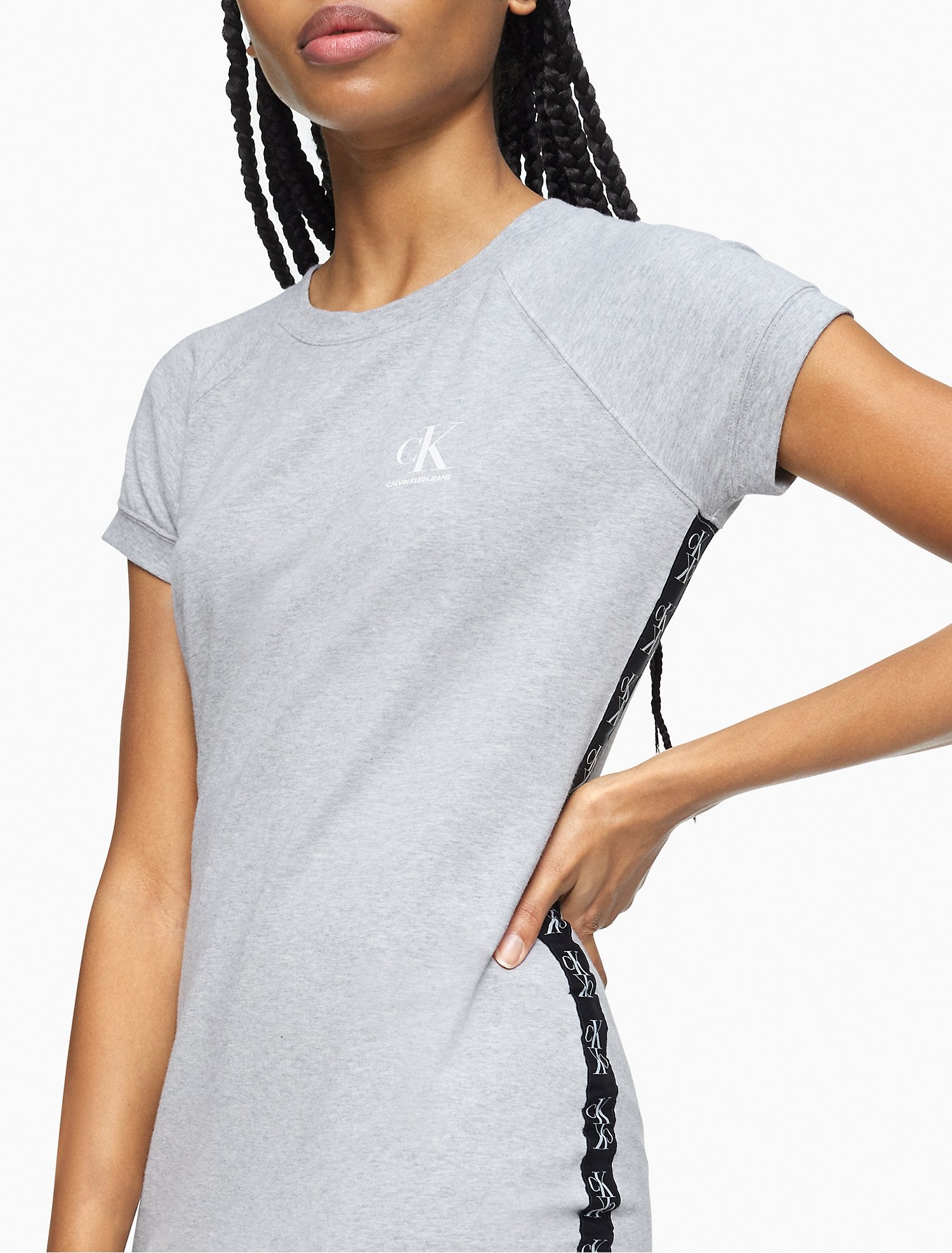 Calvin Klein Logo Tape T-Shirt Dress - Women
