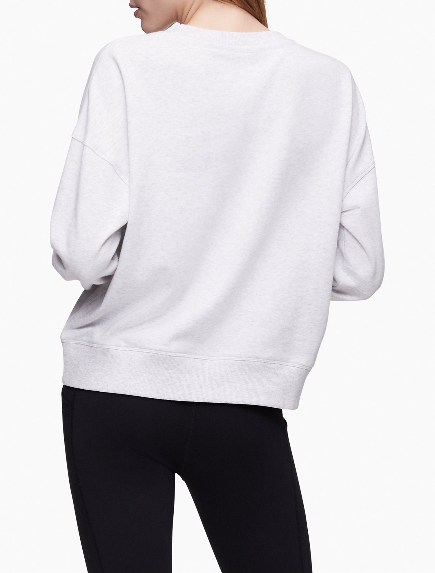 Calvin Klein Performance Outline Logo Crewneck Sweatshirt - Women