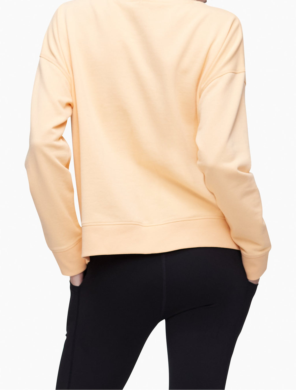 Calvin Klein Performance Outline Logo Crewneck Sweatshirt - Women
