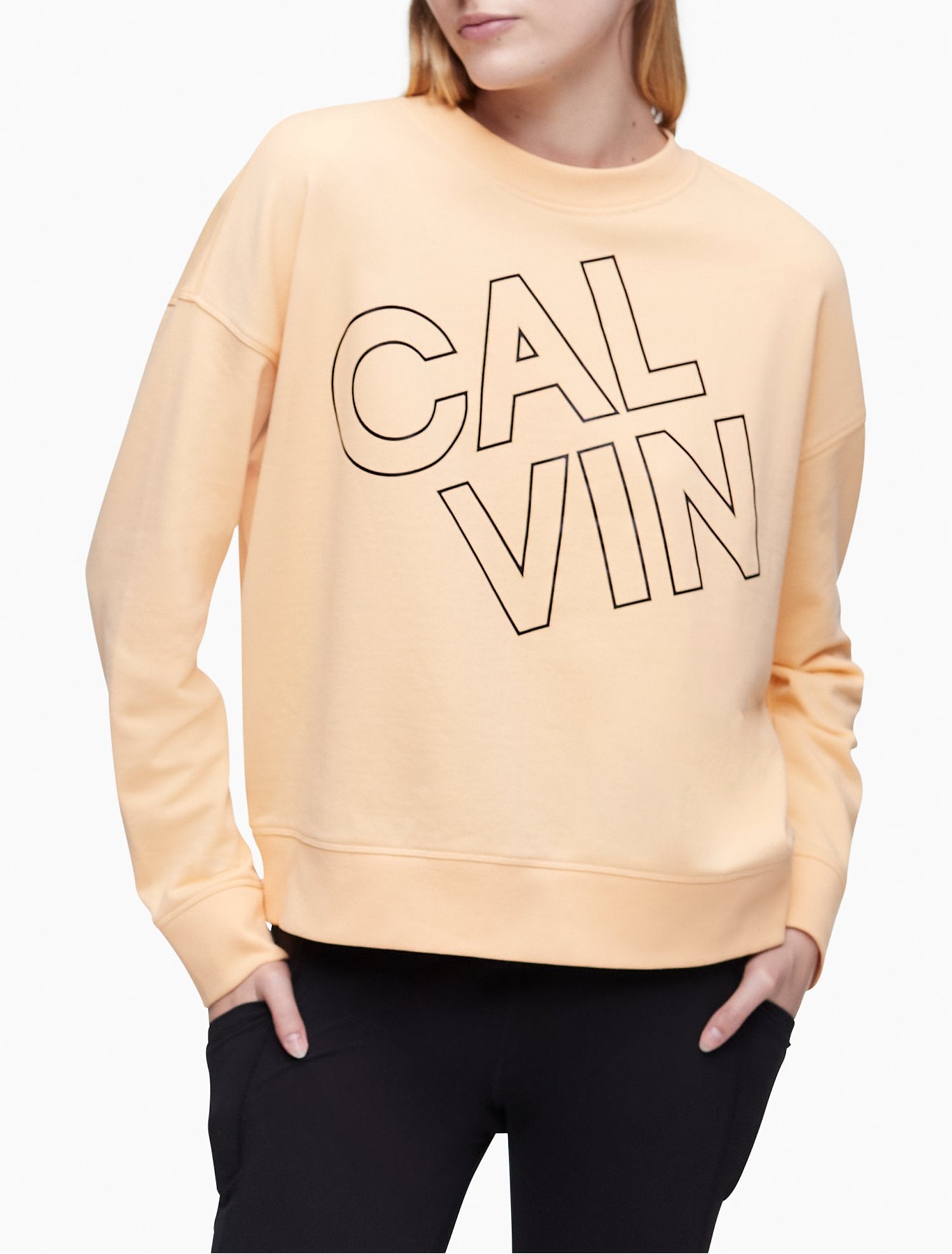 Calvin Klein Women Hoodies + Sweatshirts Sunstone- Oshoplin