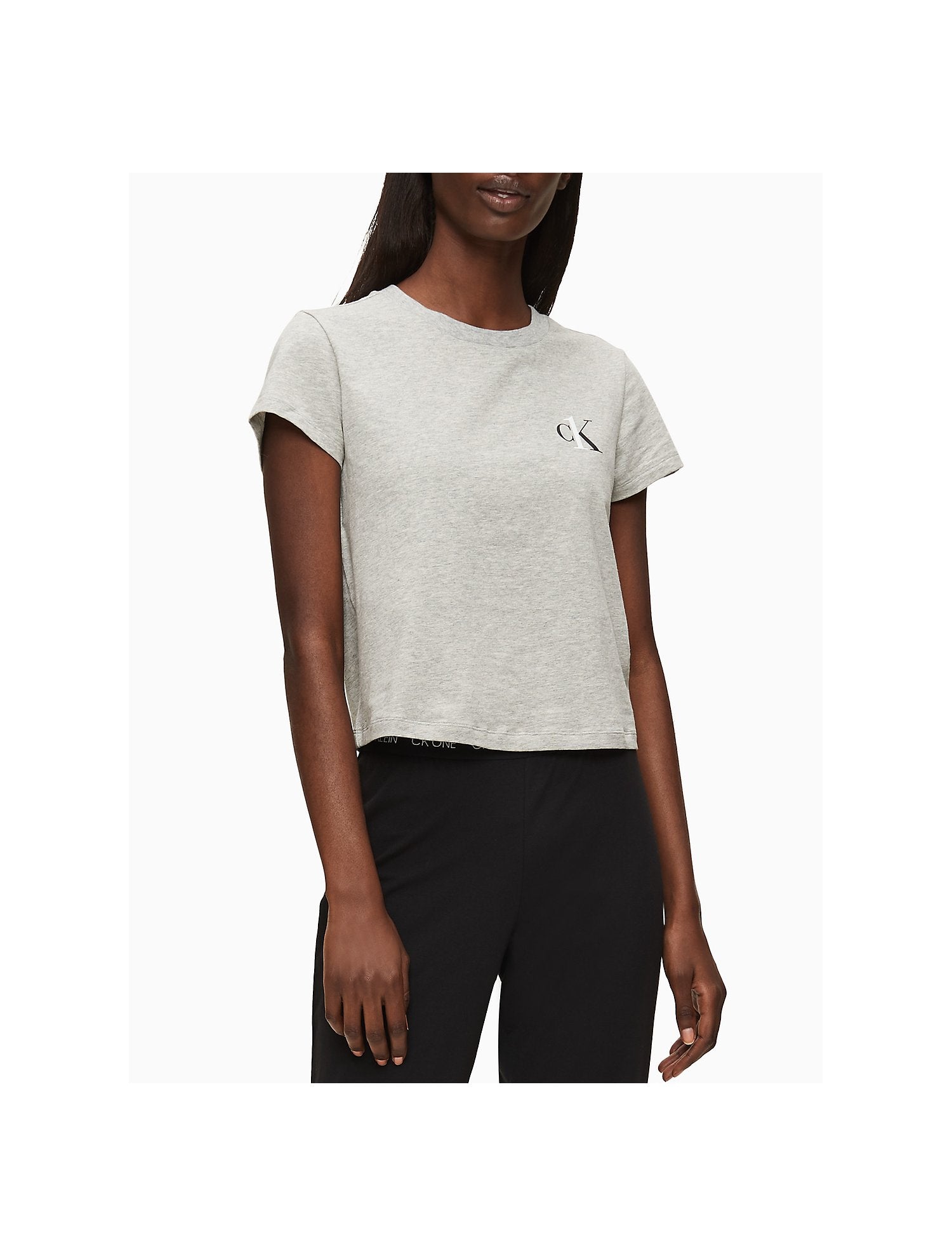Calvin Klein Women T-Shirts Grey Heather- Oshoplin