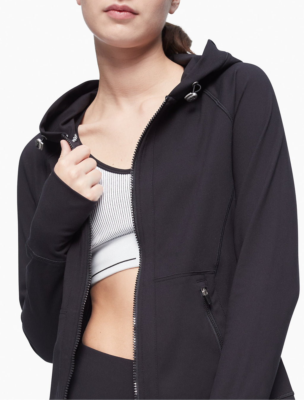 Calvin Klein Performance Embrace Hooded Zip Jacket - Women