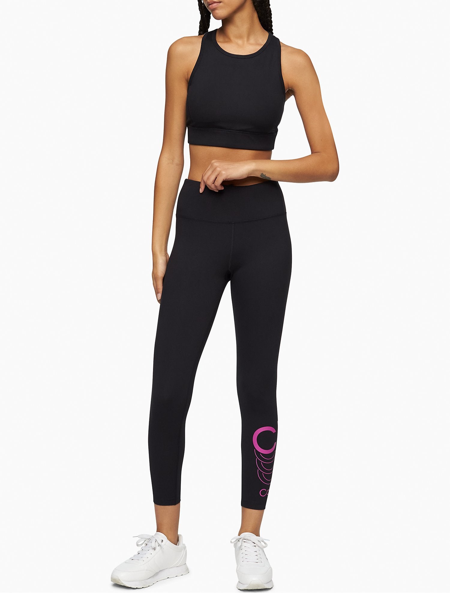 Calvin Klein Performance Shadow Logo High Waist 7/8 Leggings - Women