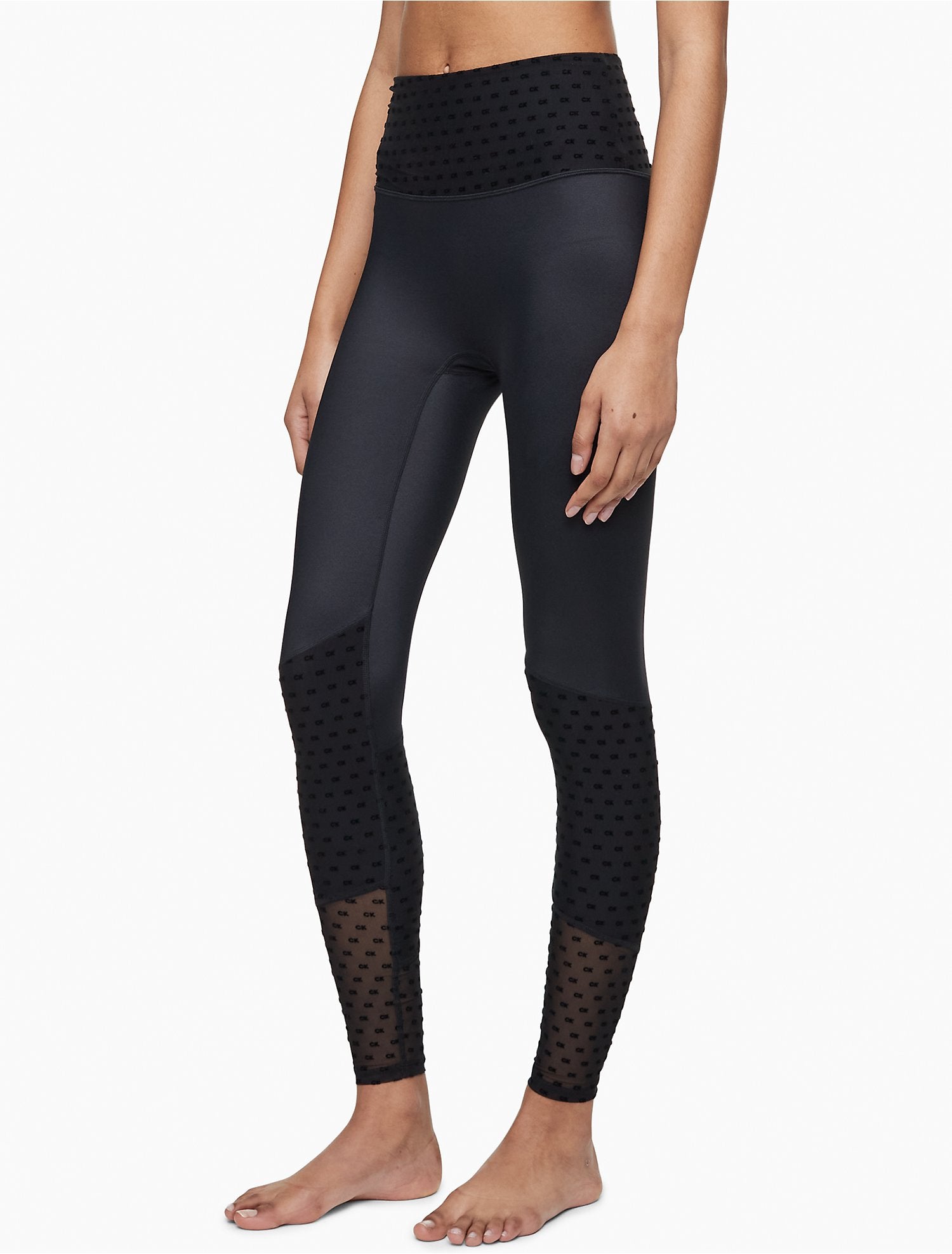 Calvin Klein Women Leggings Black- Oshoplin