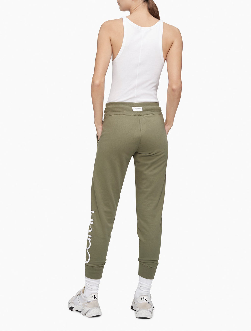 Calvin Klein Performance Logo Drawstring Jogger Sweatpants - Women