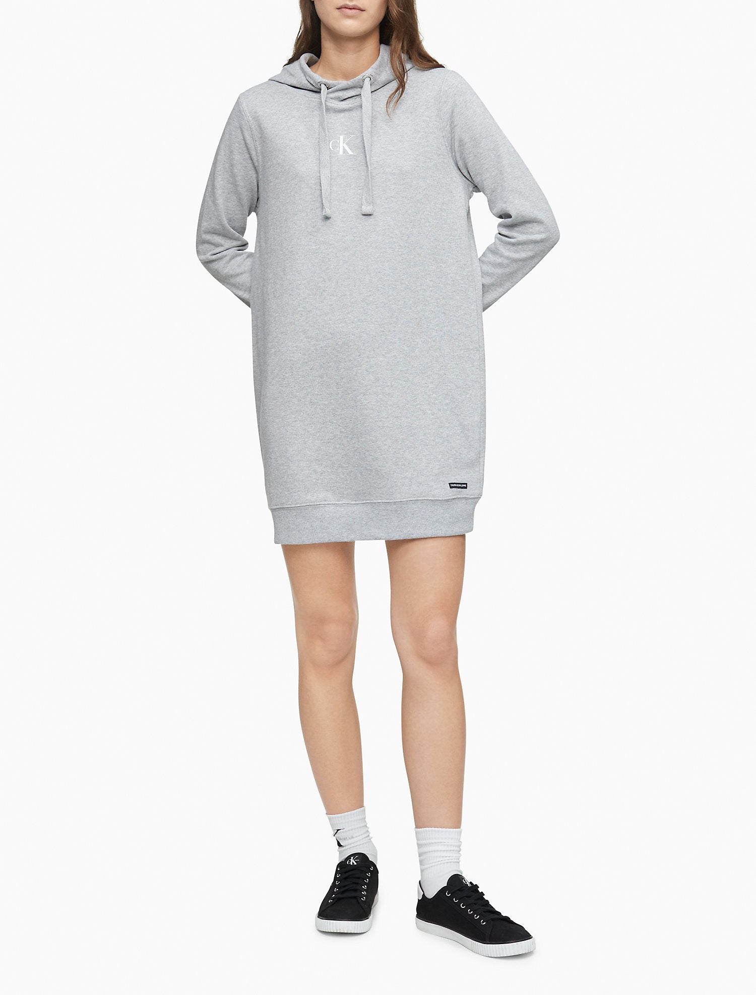 Calvin Klein Women Dresses Pearl Grey Heather- Oshoplin