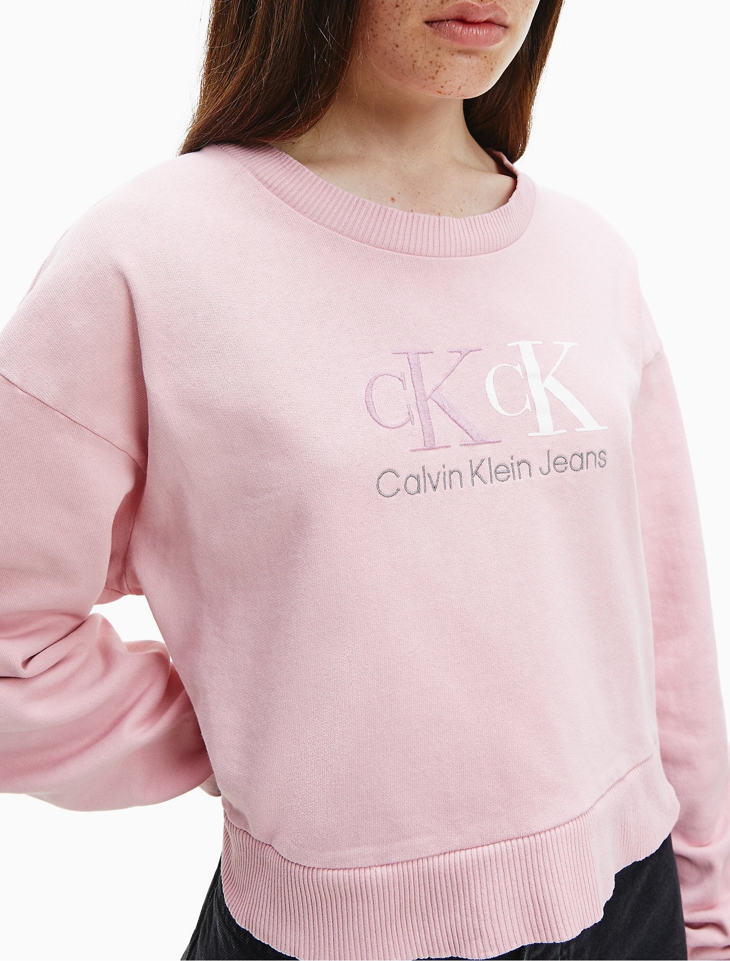 Calvin Klein Women Hoodies + Sweatshirts Broadway Pink- Oshoplin