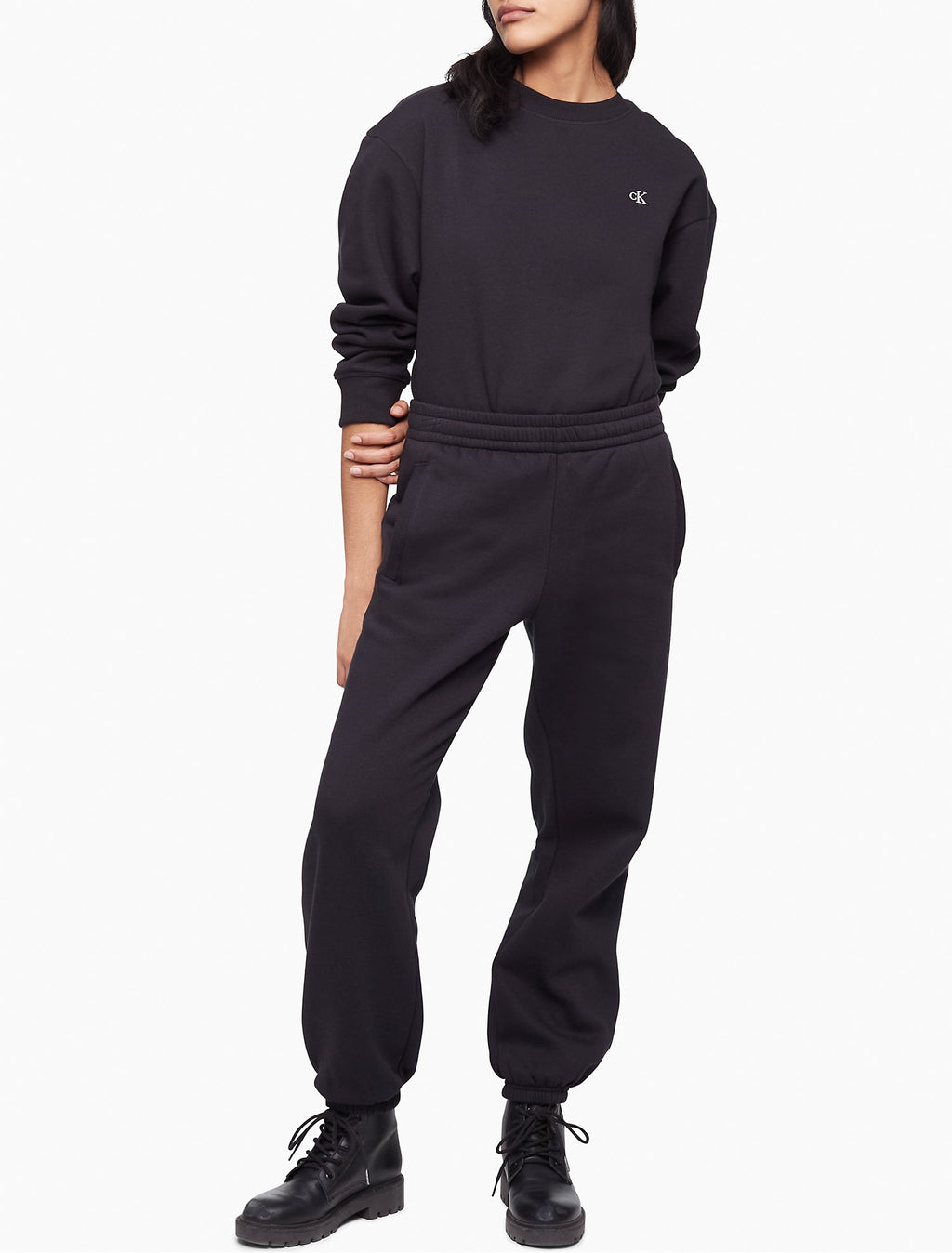 Calvin Klein Archive Logo Fleece Crewneck Sweatshirt - Women