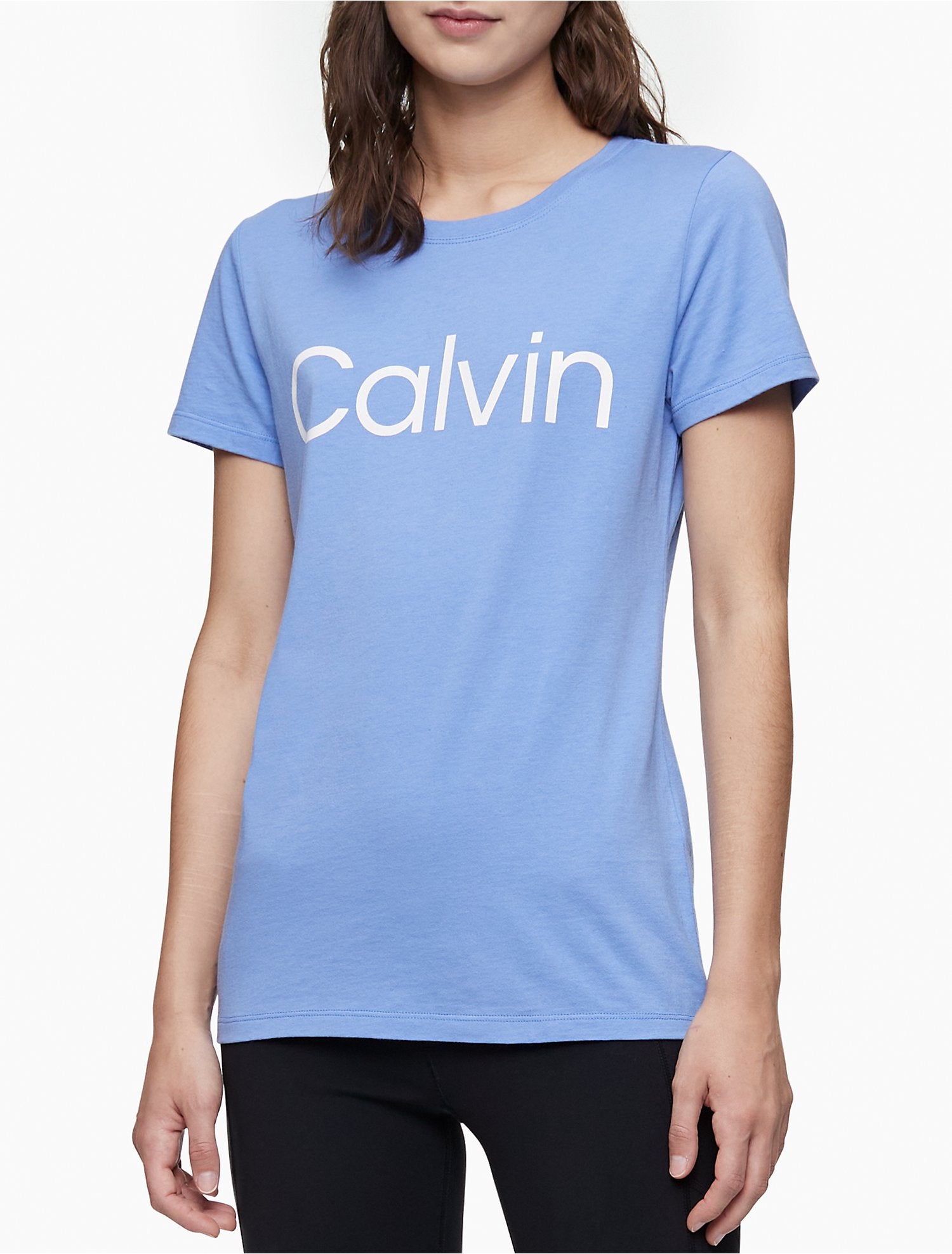 Calvin Klein Women T-Shirts Yves Blue- Oshoplin