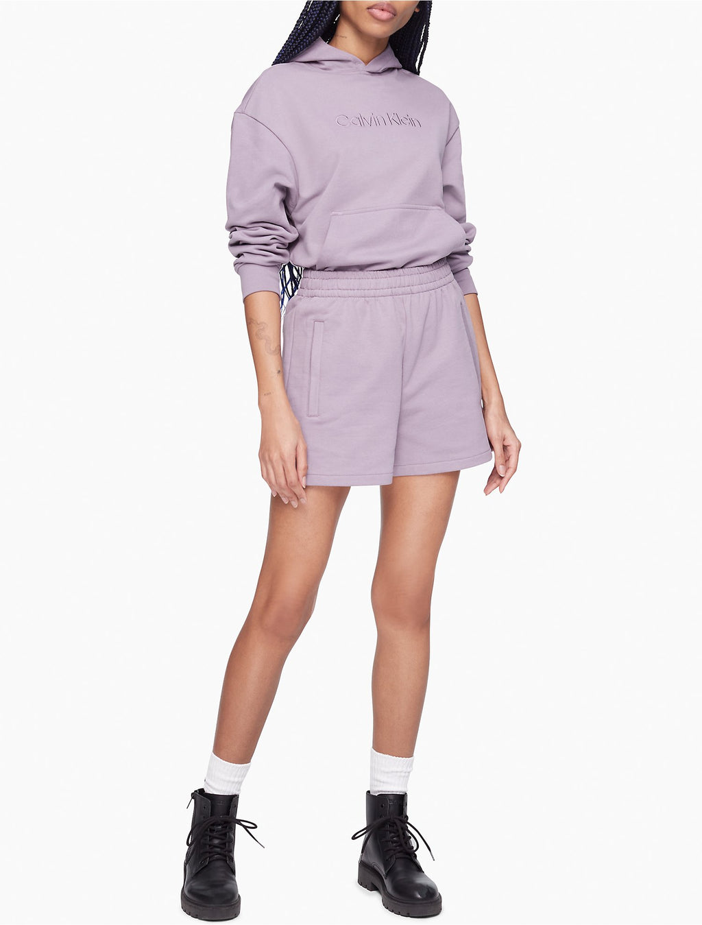 Calvin Klein Relaxed Fit Standard Logo Hoodie - Women