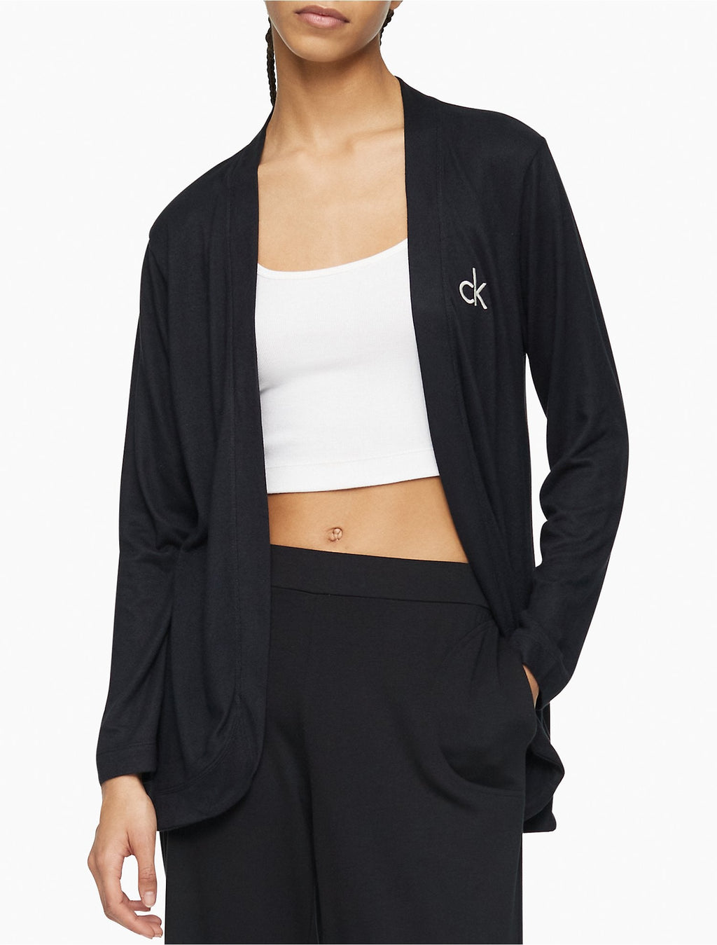 Calvin Klein Women Cardigan Black- Oshoplin