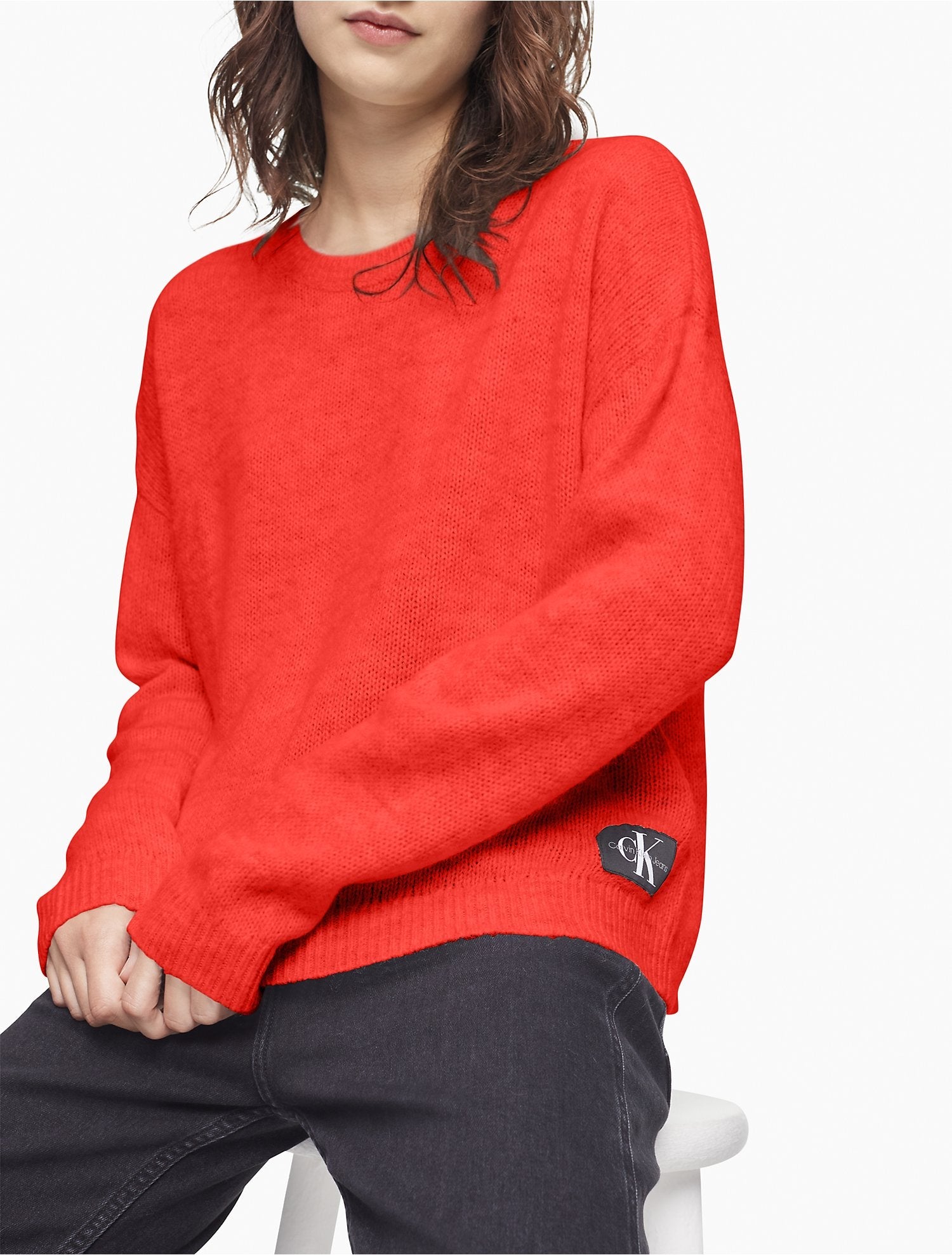 Calvin Klein Women Hoodies + Sweatshirts Red Hot- Oshoplin
