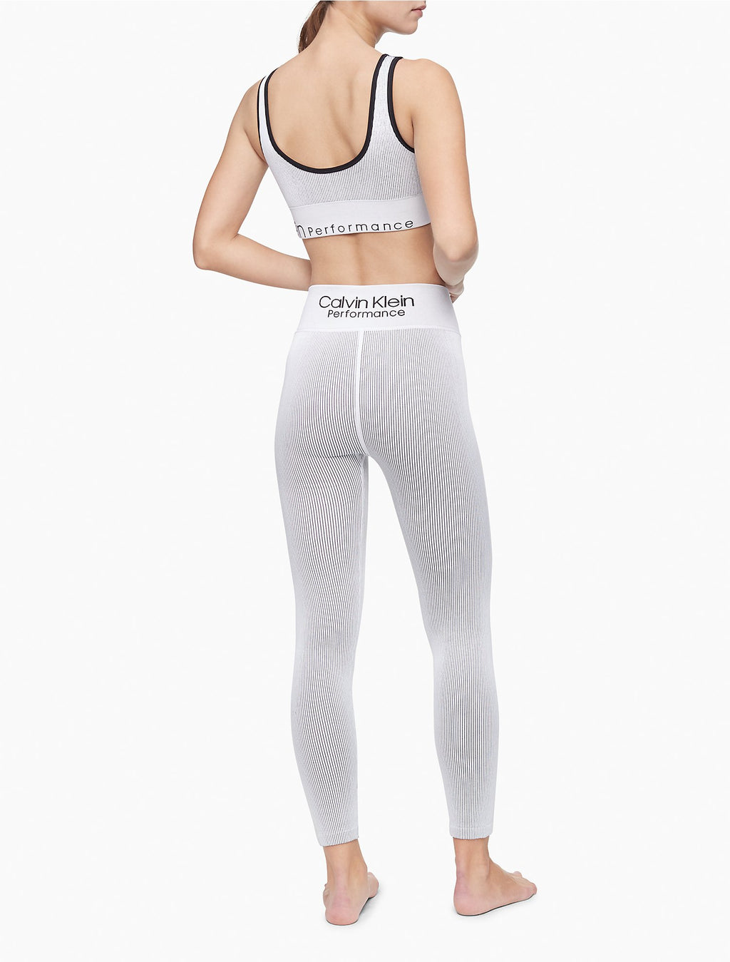 Calvin Klein Performance Ribbed High Waist 7/8 Leggings - Women