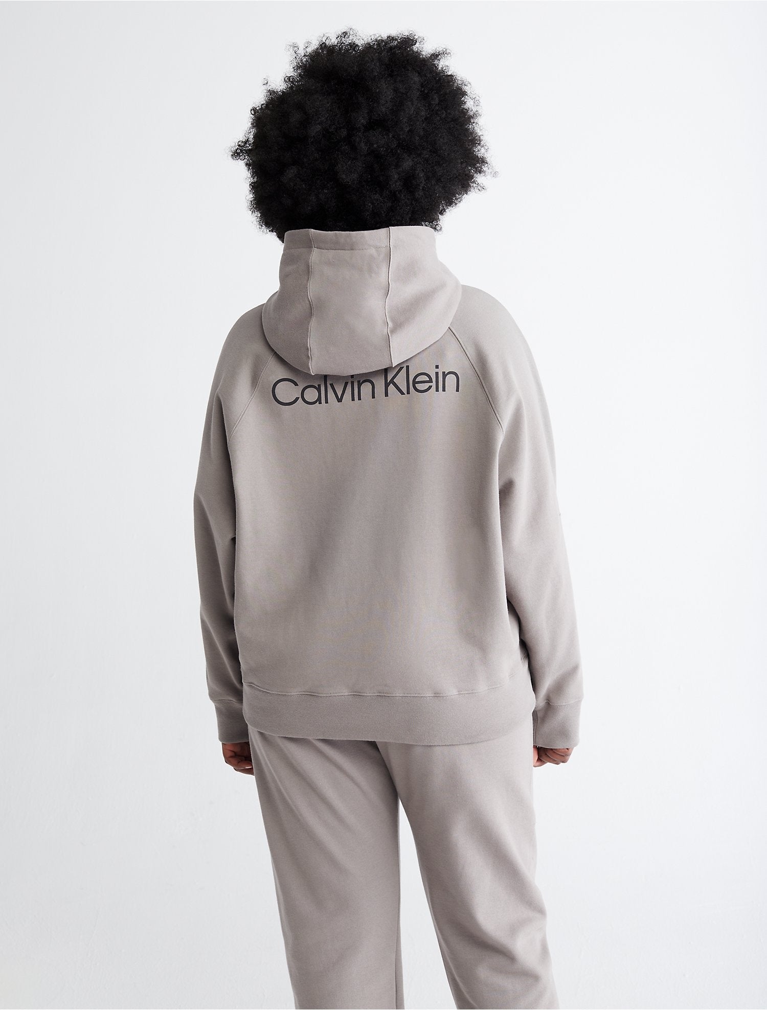 Calvin Klein Unisex Hoodies + Sweatshirts Cement- Oshoplin