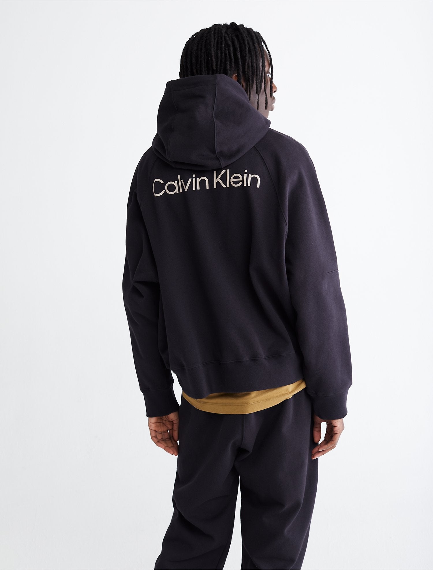 Calvin Klein Unisex Hoodies + Sweatshirts Black Beauty- Oshoplin
