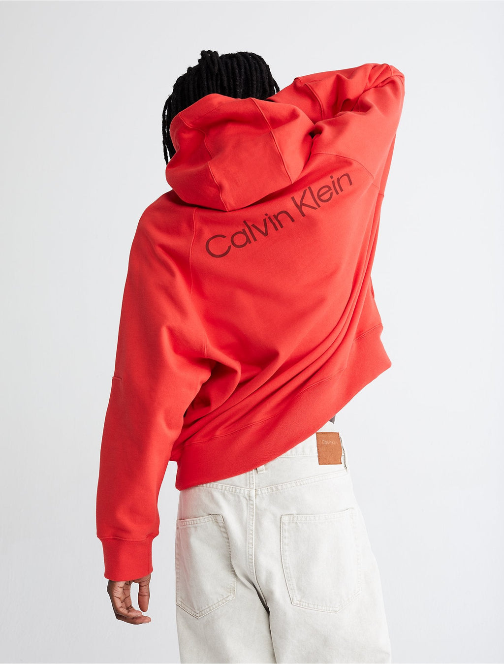 Calvin Klein Unisex Hoodies + Sweatshirts Crimson- Oshoplin