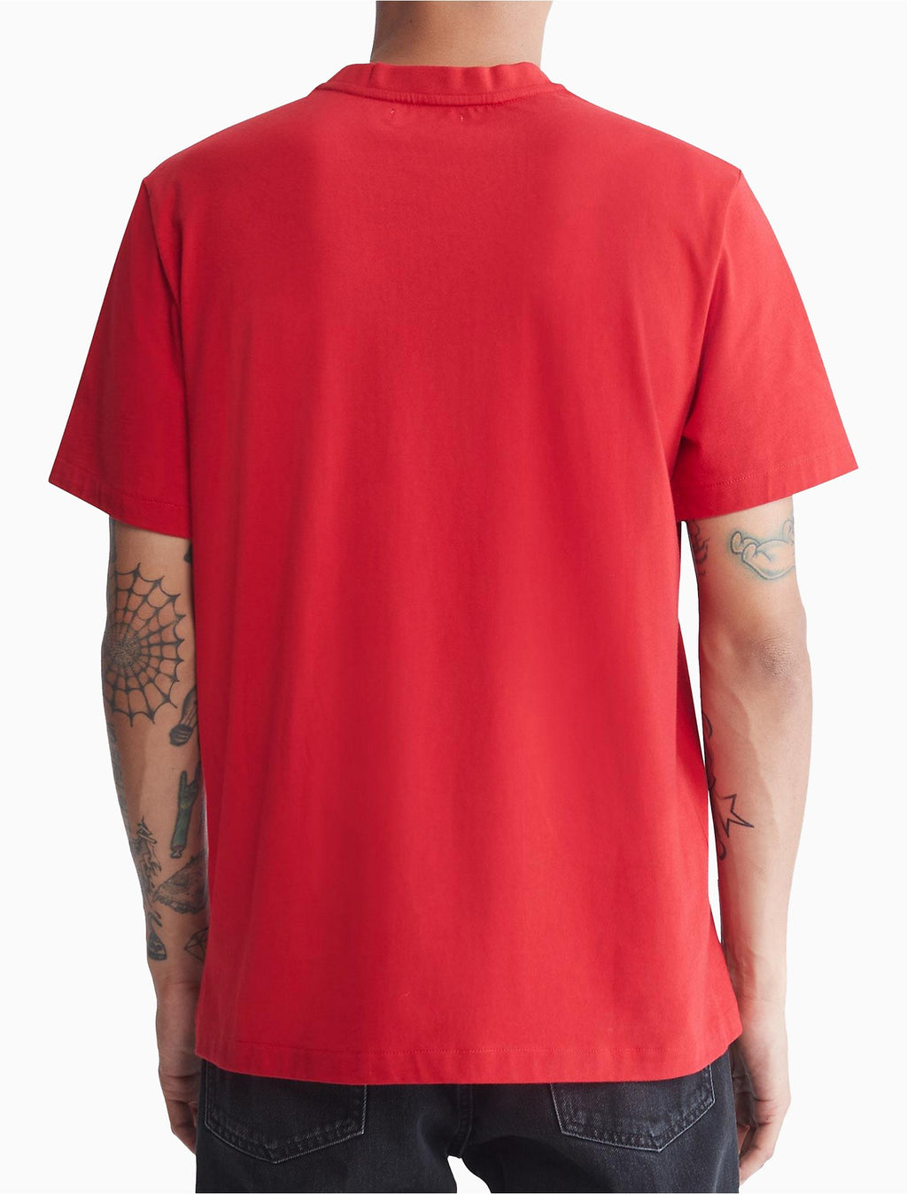 Calvin Klein Smooth Cotton Solid Crewneck T-Shirt - Men