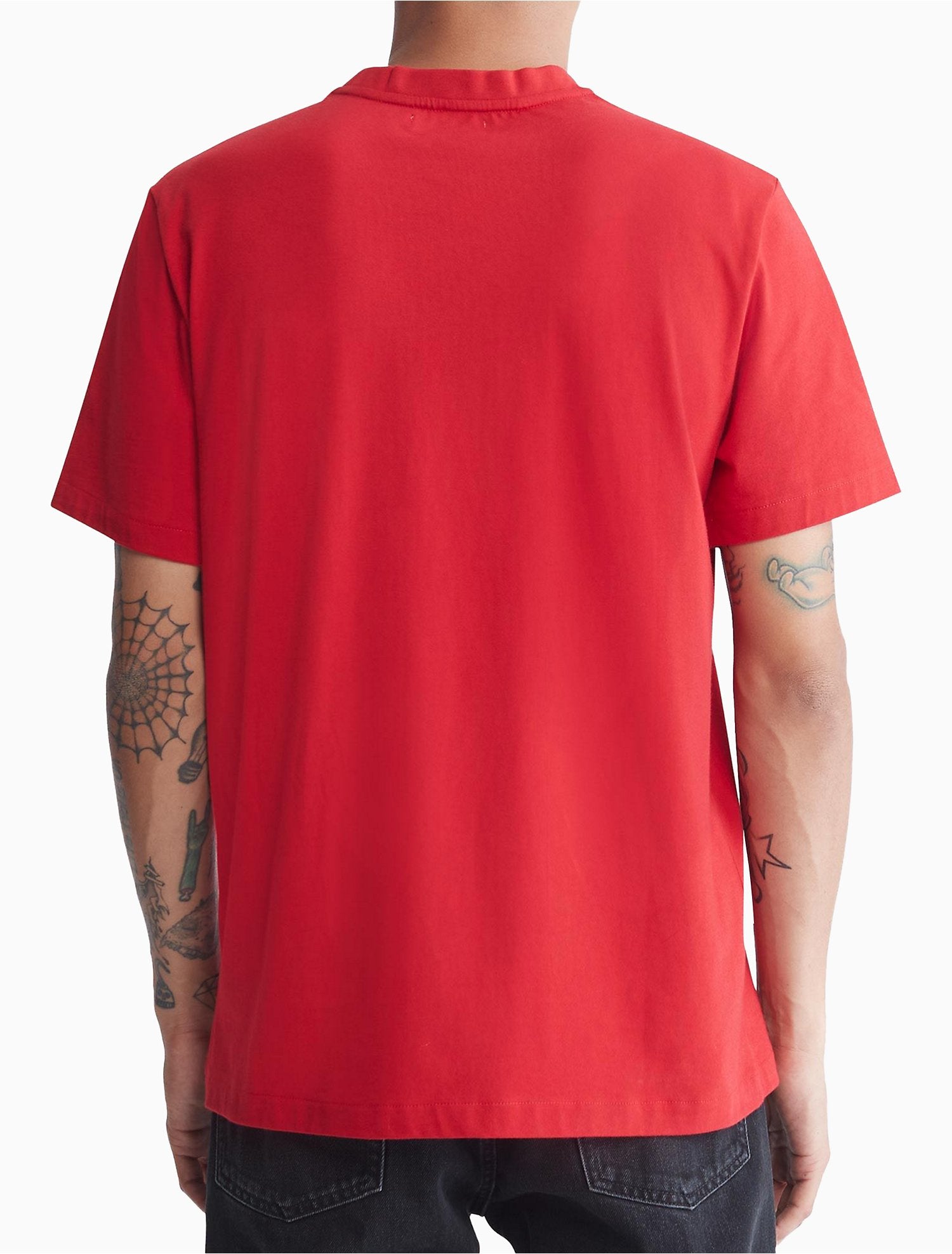 Calvin Klein Smooth Cotton Solid Crewneck T-Shirt - Men