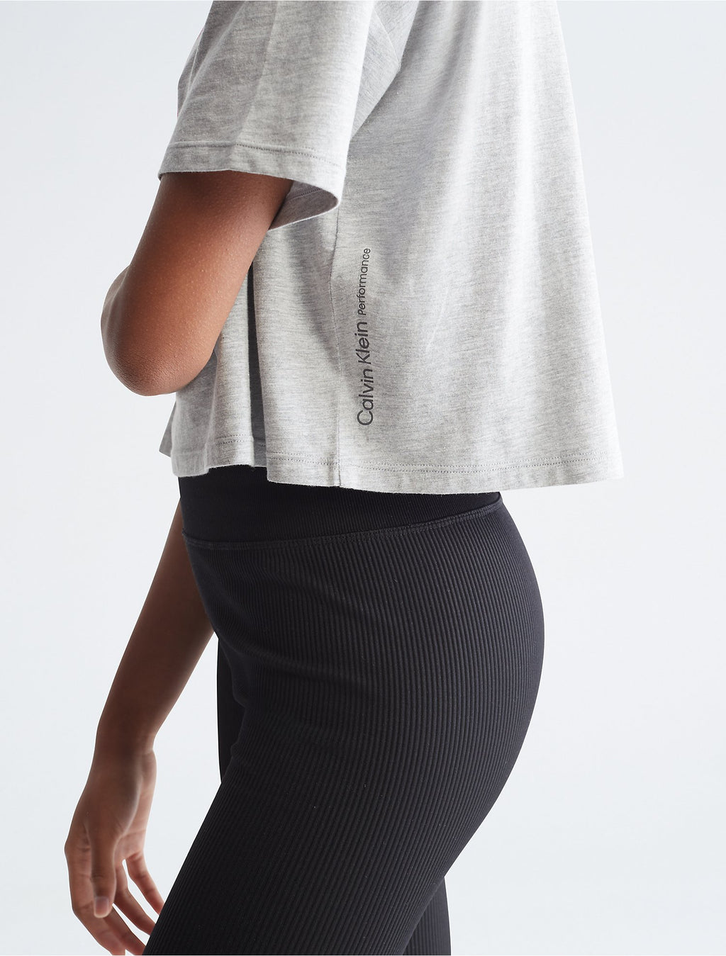 Calvin Klein Performance CK Logo Boxy Cropped T-Shirt - Women - Women