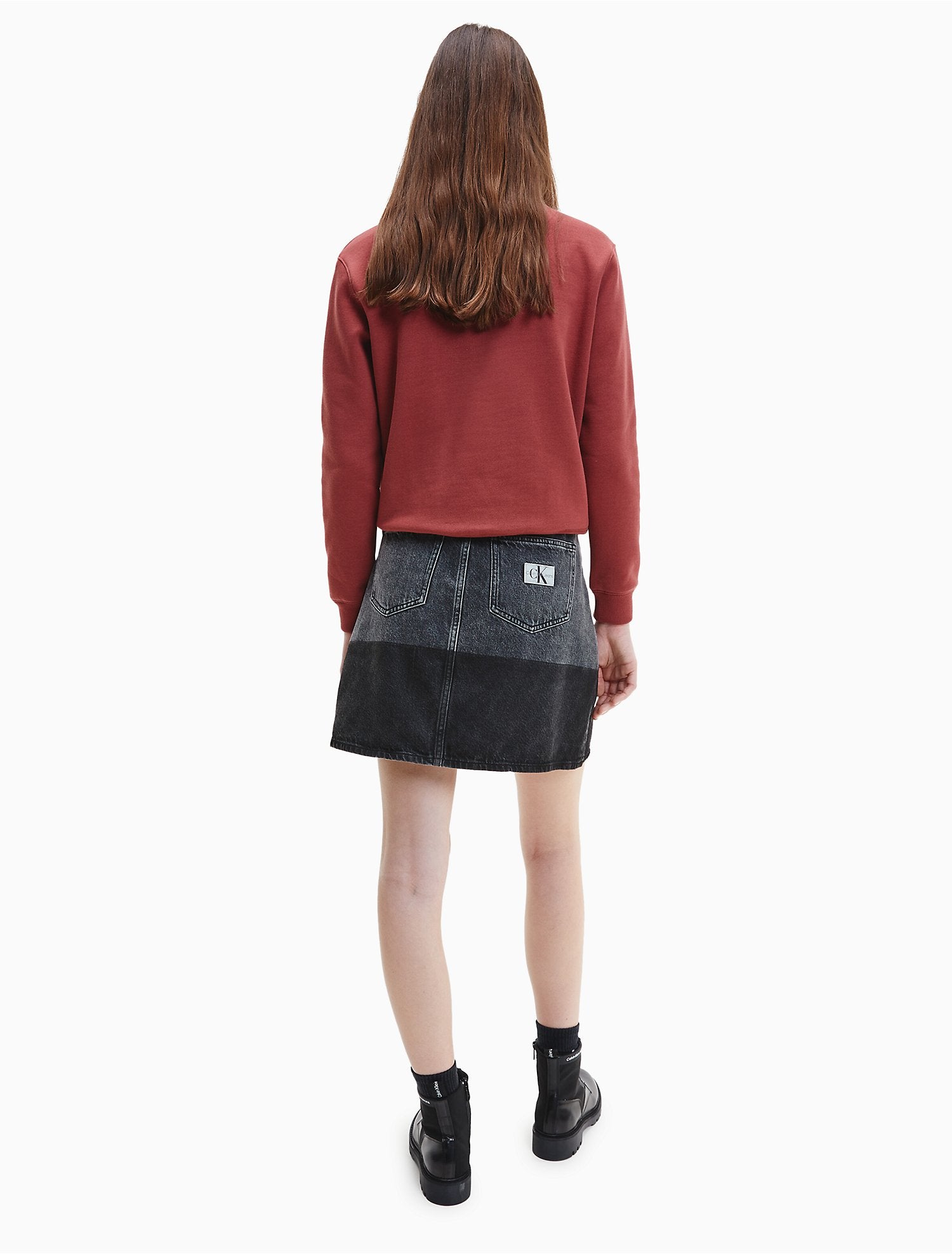 Calvin Klein Monogram Logo Seamed Sweatshirt - Women