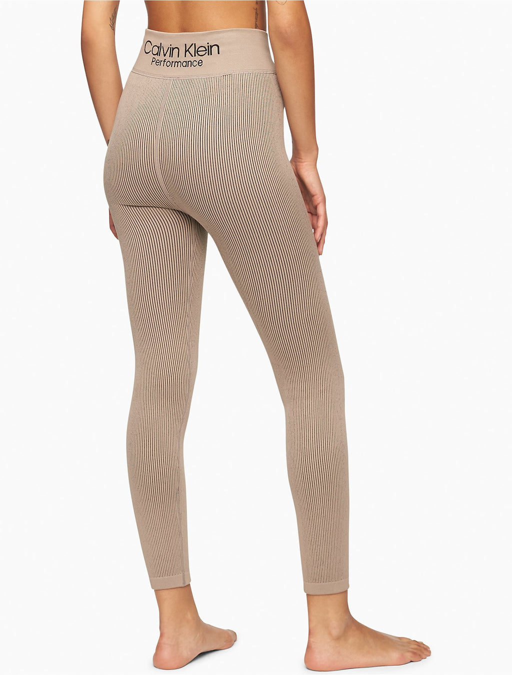 Calvin Klein Performance Ribbed High Waist 7/8 Leggings - Women