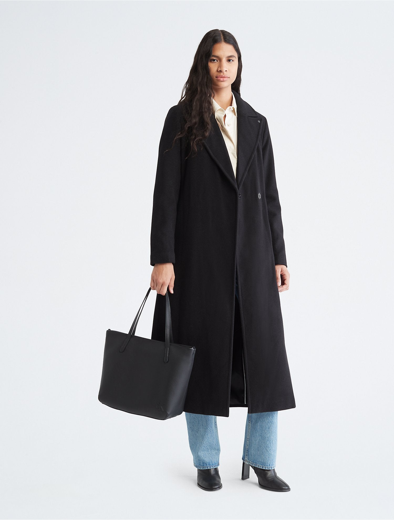 Calvin Klein Ultralight Embossed Logo Shopper Bag - Women