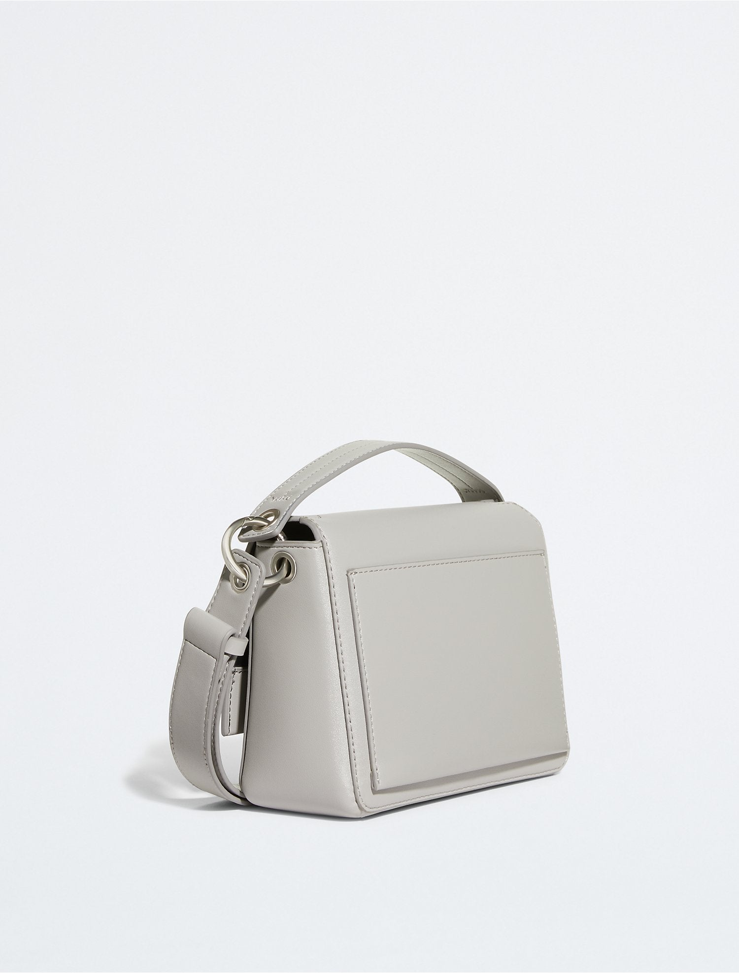 Calvin Klein Sculpted Monogram Top Handle Shoulder Bag - Women