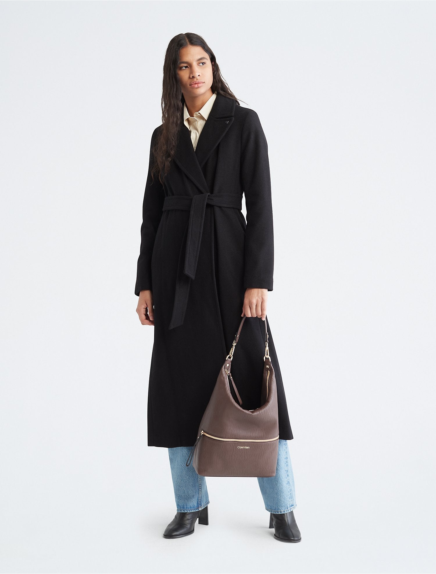 Calvin Klein Elaine Zip Medium Hobo Bag - Women