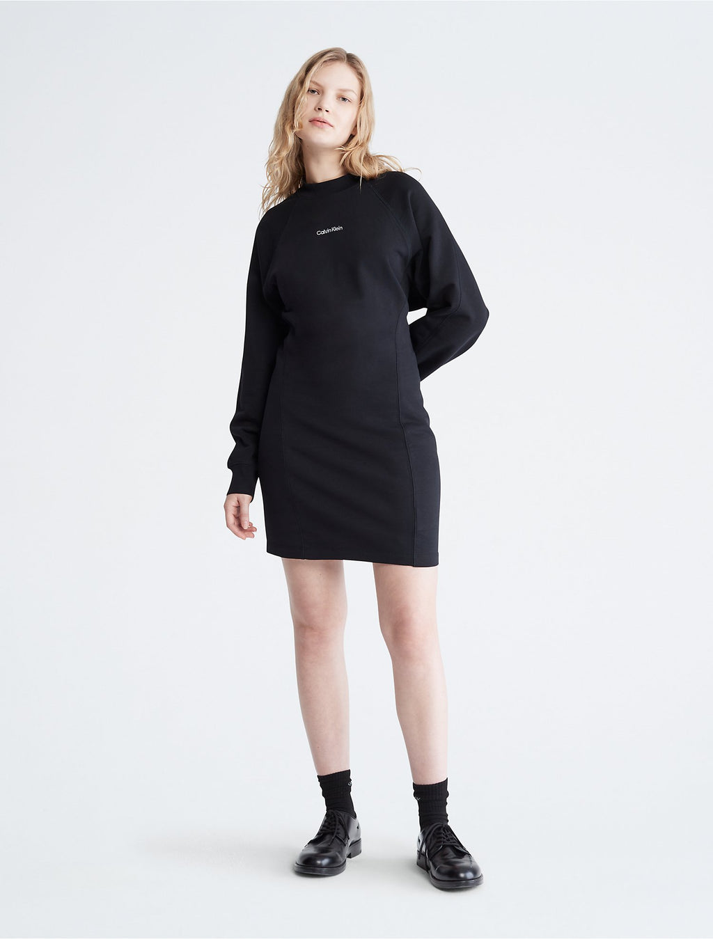 Calvin Klein Standard Logo Sweatshirt Dress - Women
