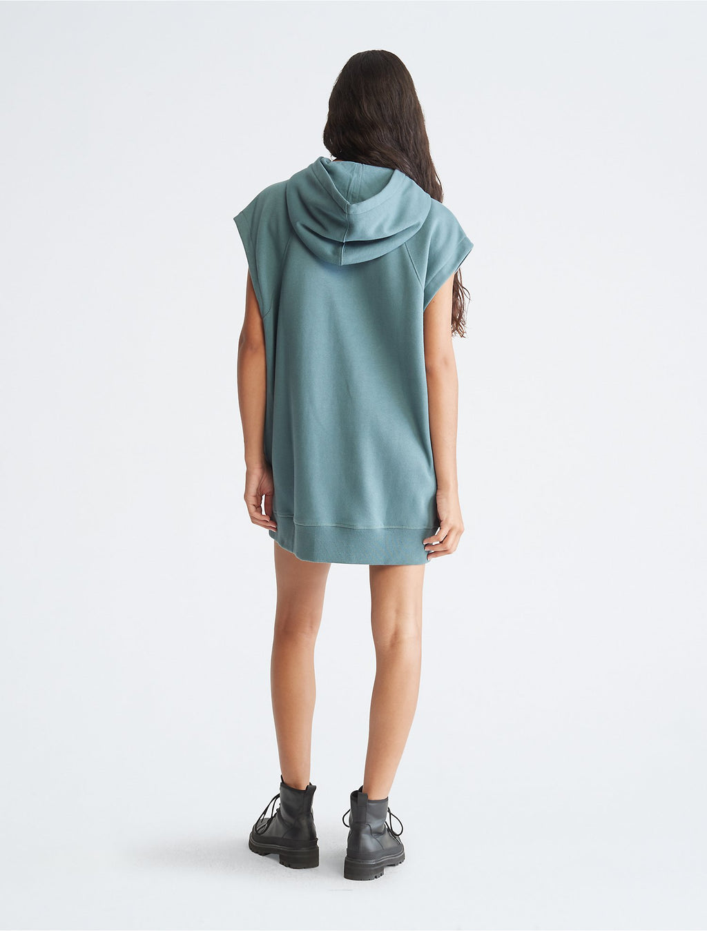 Calvin Klein Archive Logo Fleece Sweatshirt Dress - Women