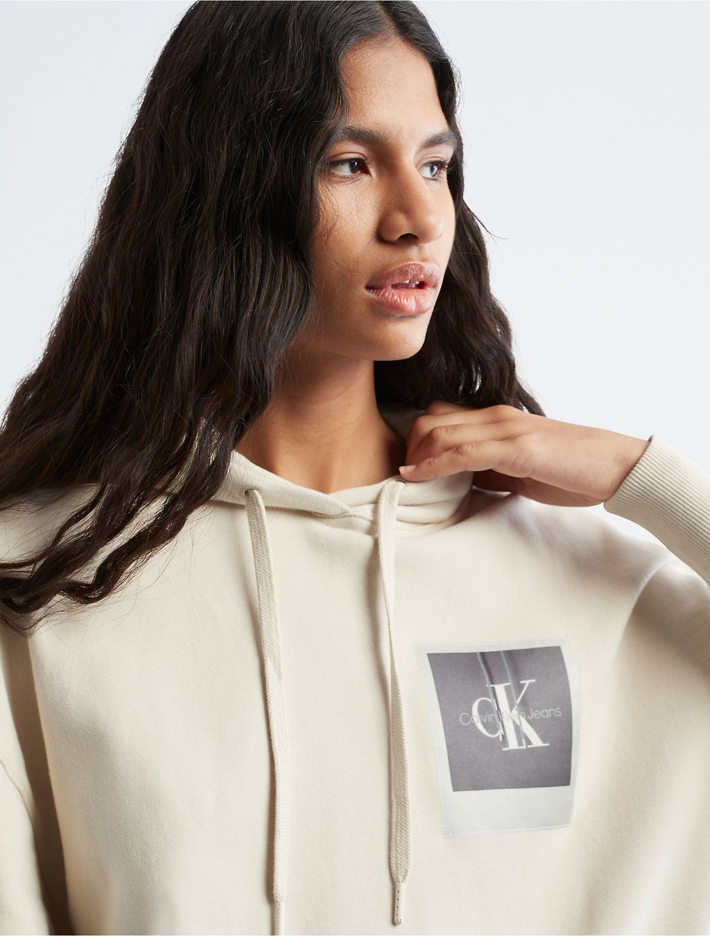 Calvin Klein Polaroid Logo Sweatshirt Dress - Women