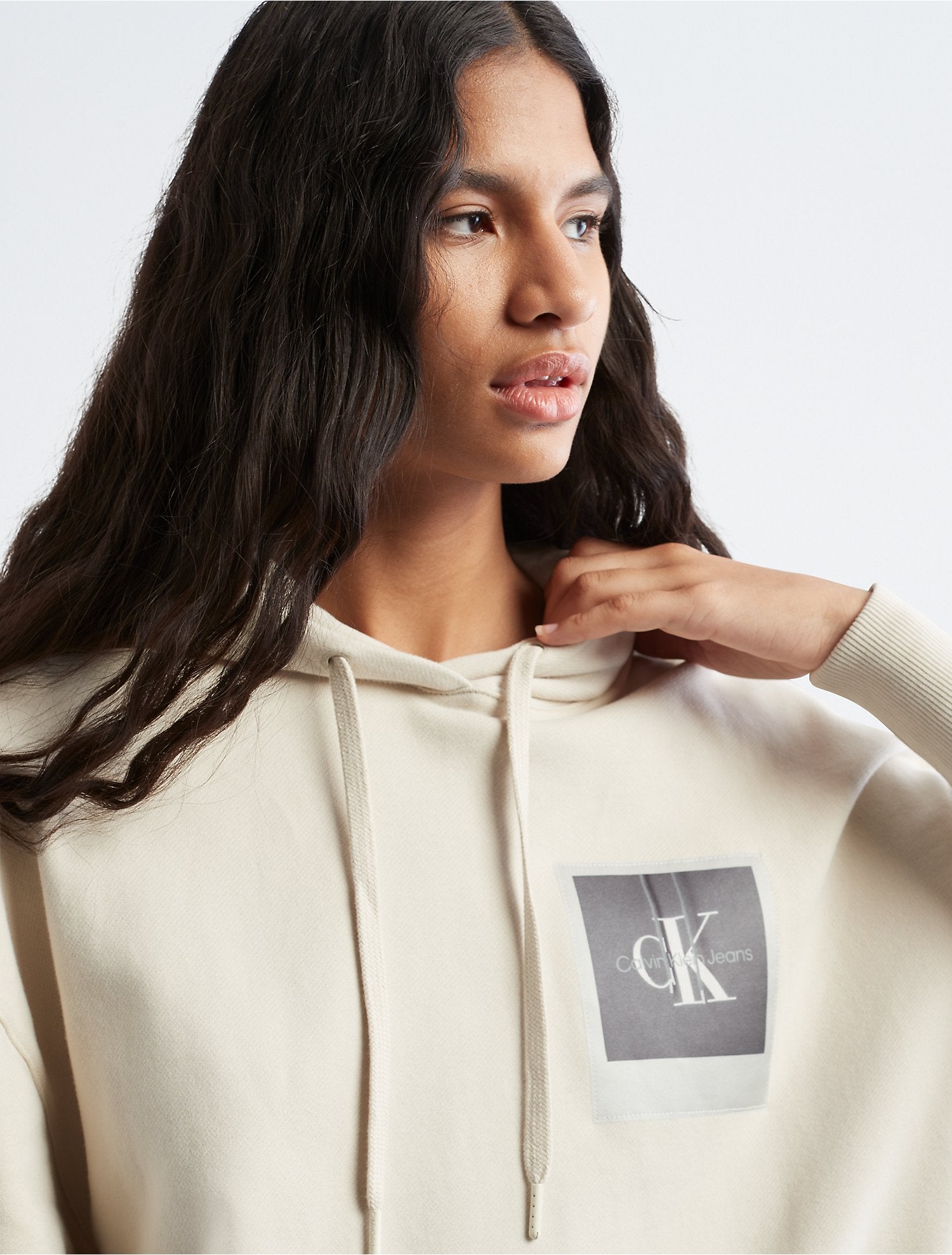 Calvin Klein Polaroid Logo Sweatshirt Dress - Women