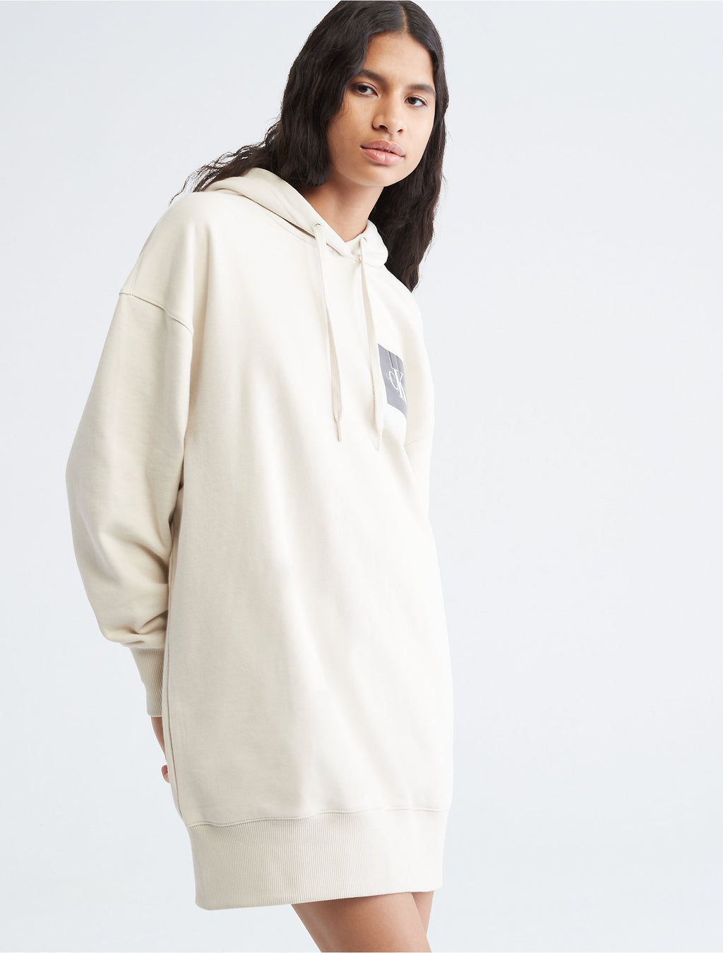 Calvin Klein Polaroid Logo Sweatshirt Dress - Women