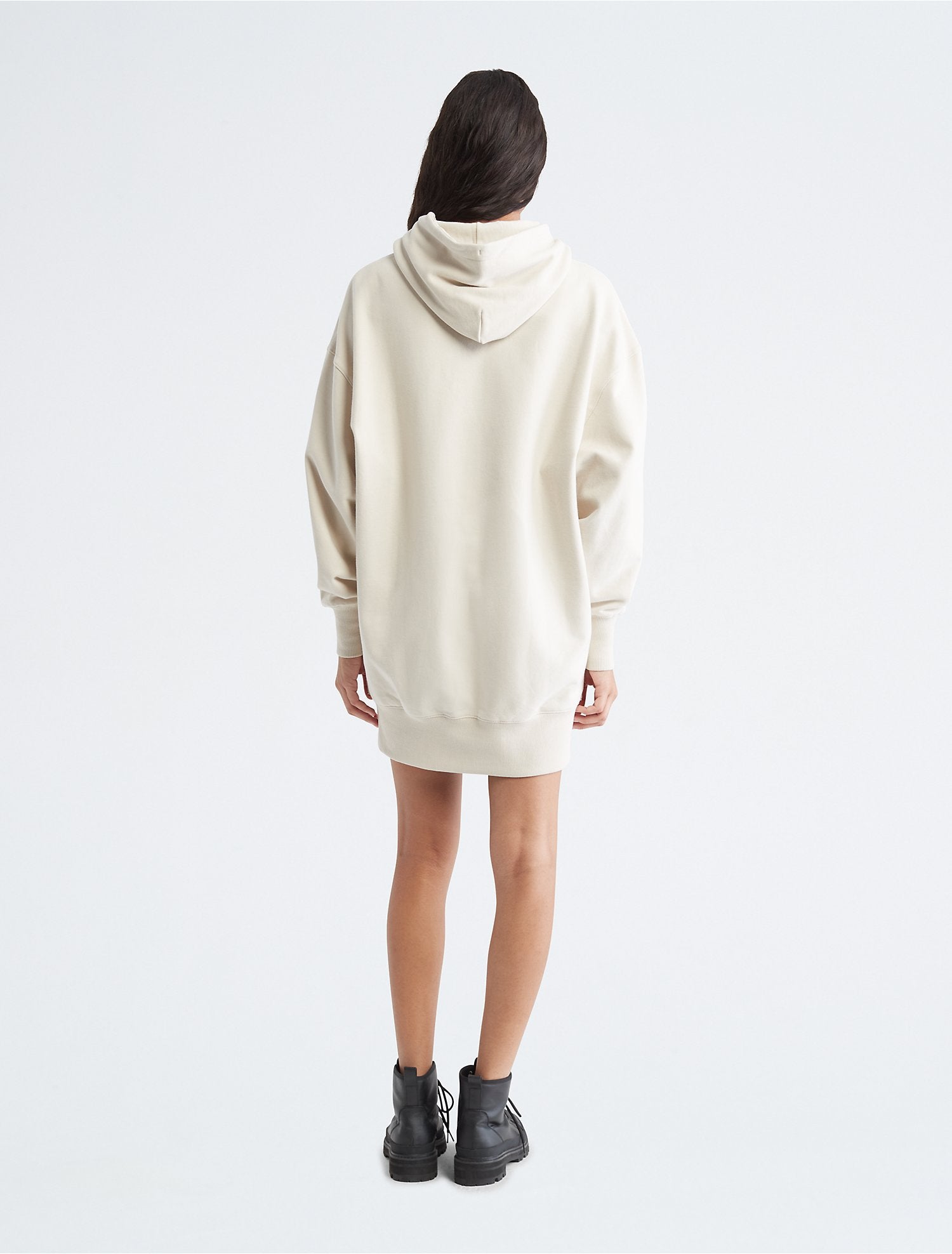 Calvin Klein Polaroid Logo Sweatshirt Dress - Women