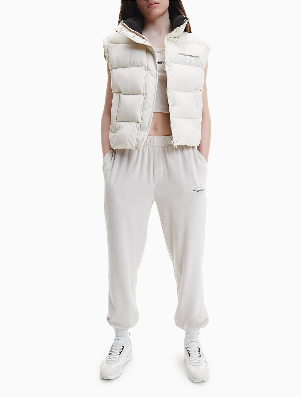 Calvin Klein Monogram Towelling Joggers - Women