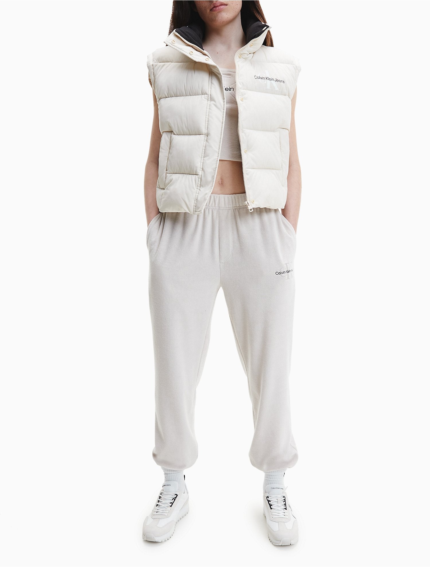 Calvin Klein Monogram Towelling Joggers - Women