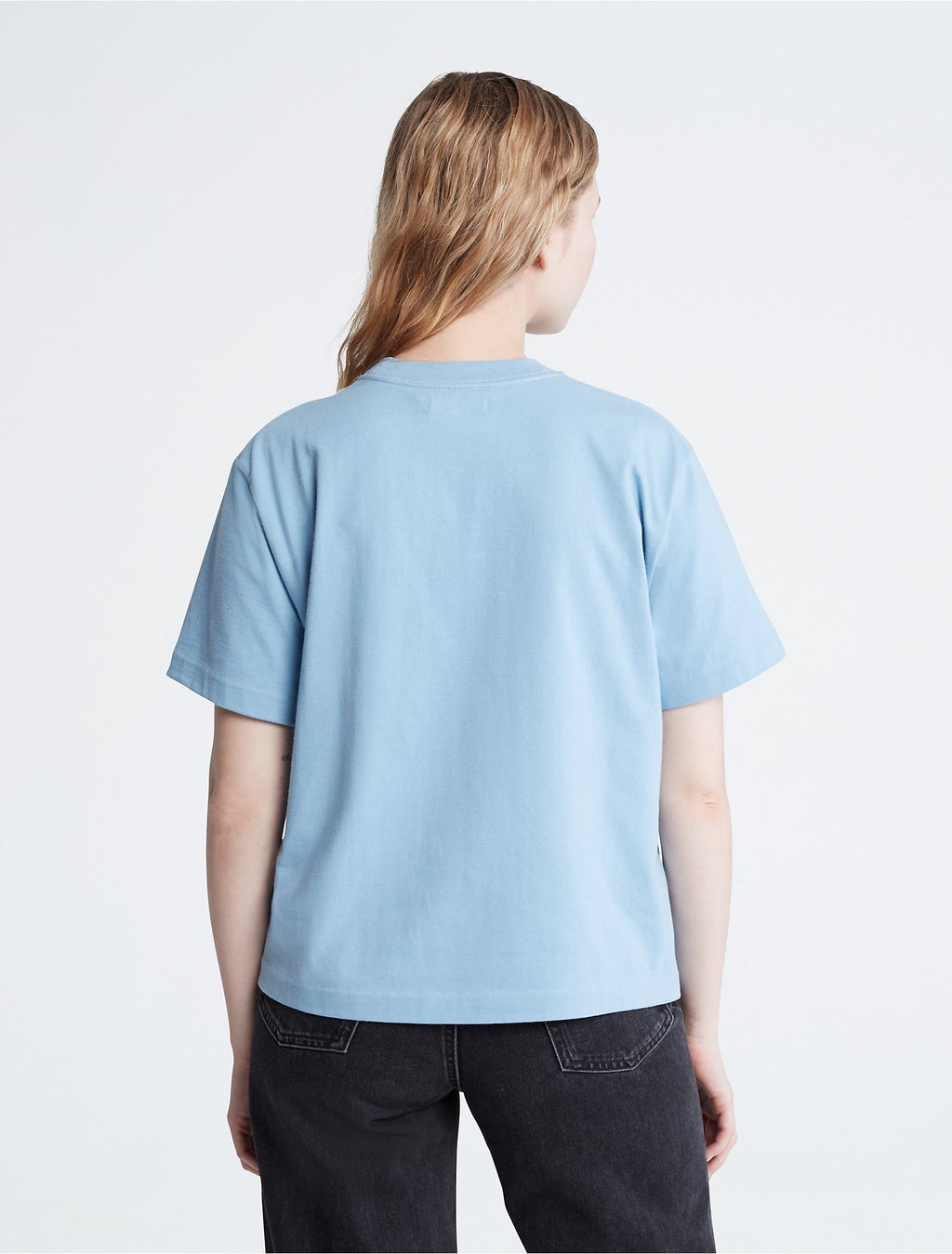 Calvin Klein Relaxed Fit Standard Logo Crewneck T-Shirt - Women