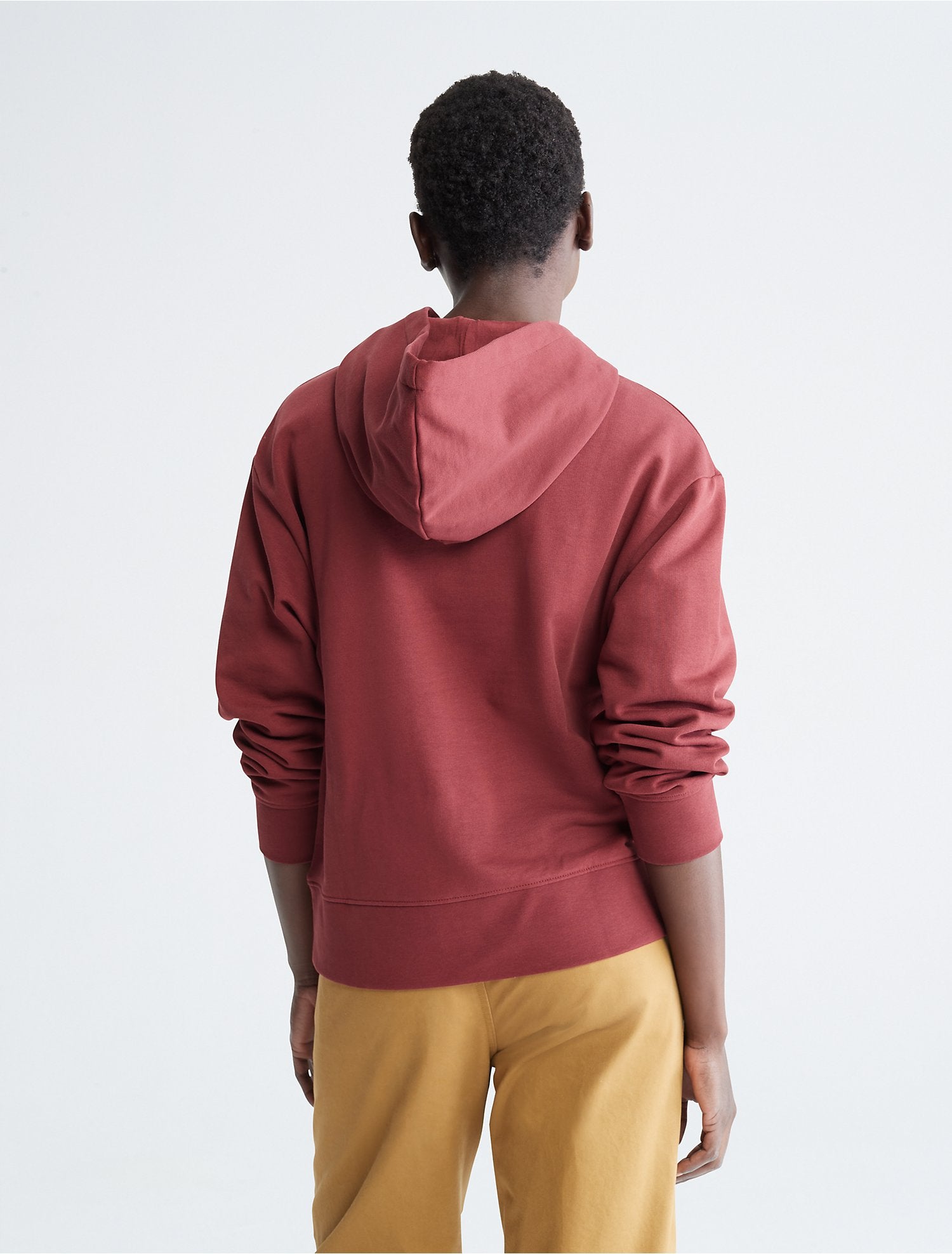 Calvin Klein Relaxed Fit Standard Logo Hoodie - Women