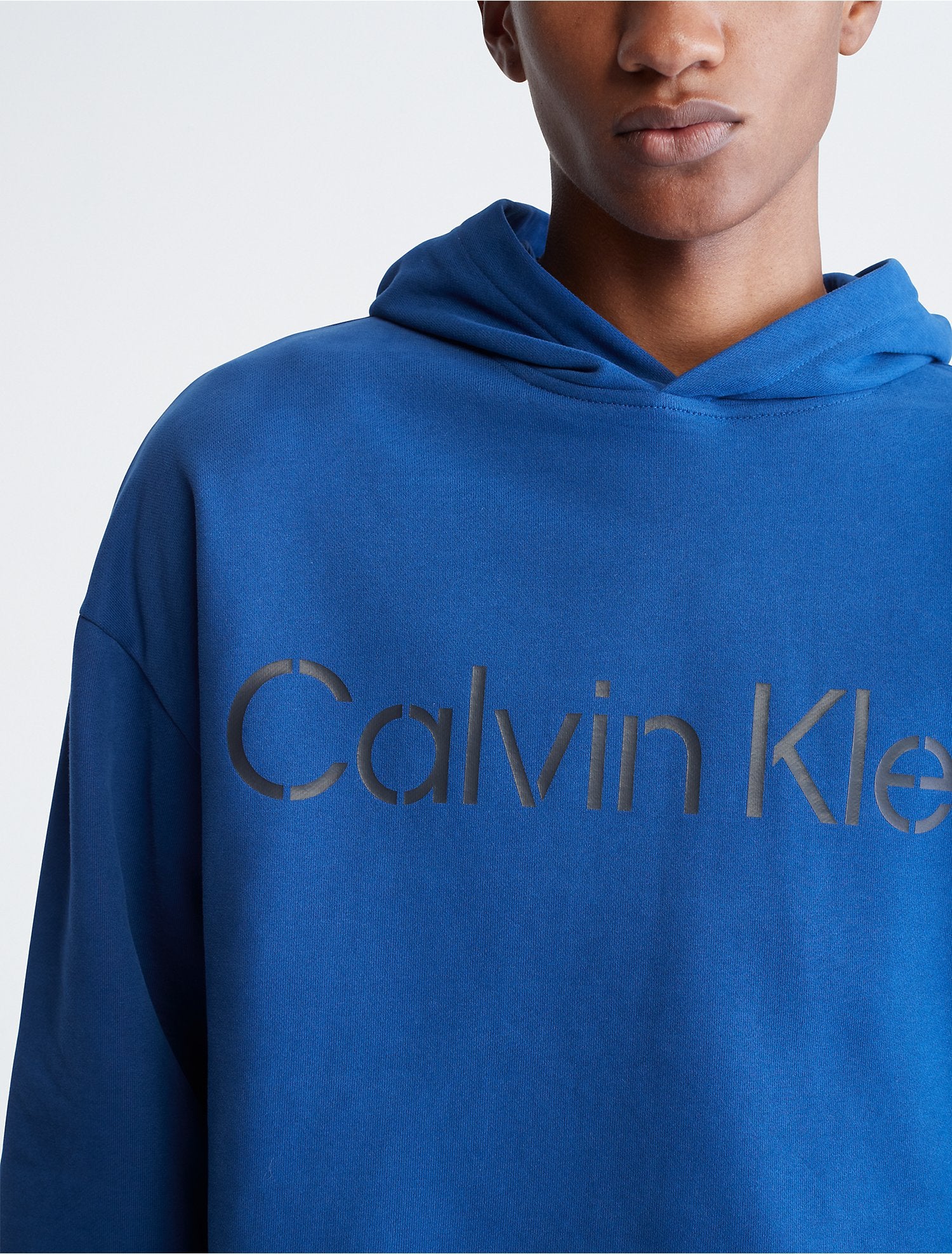 Calvin Klein Khakis Relaxed Fit Stencil Logo Hoodie Men