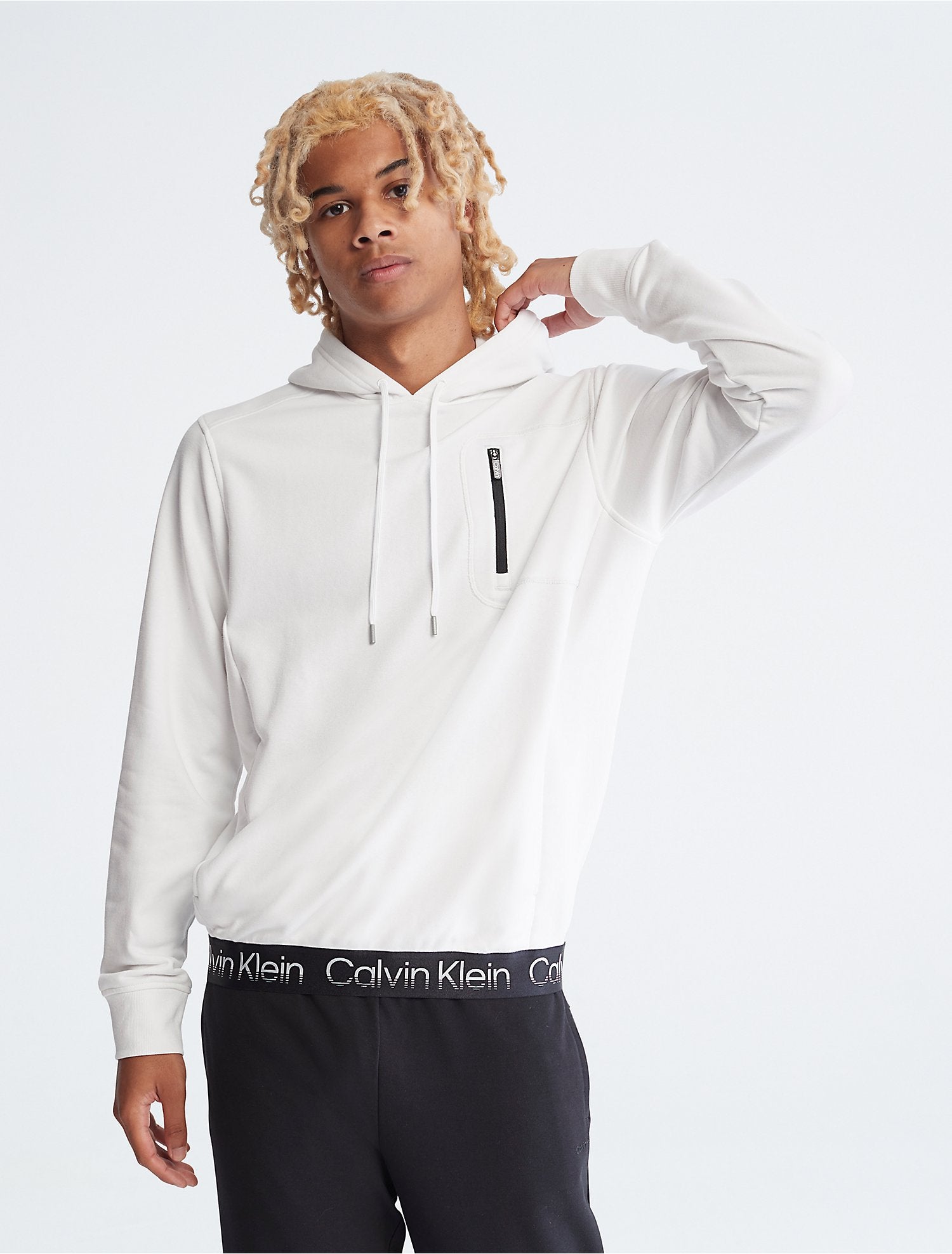 Calvin Klein Men Hoodies + Sweatshirts Bright White- Oshoplin