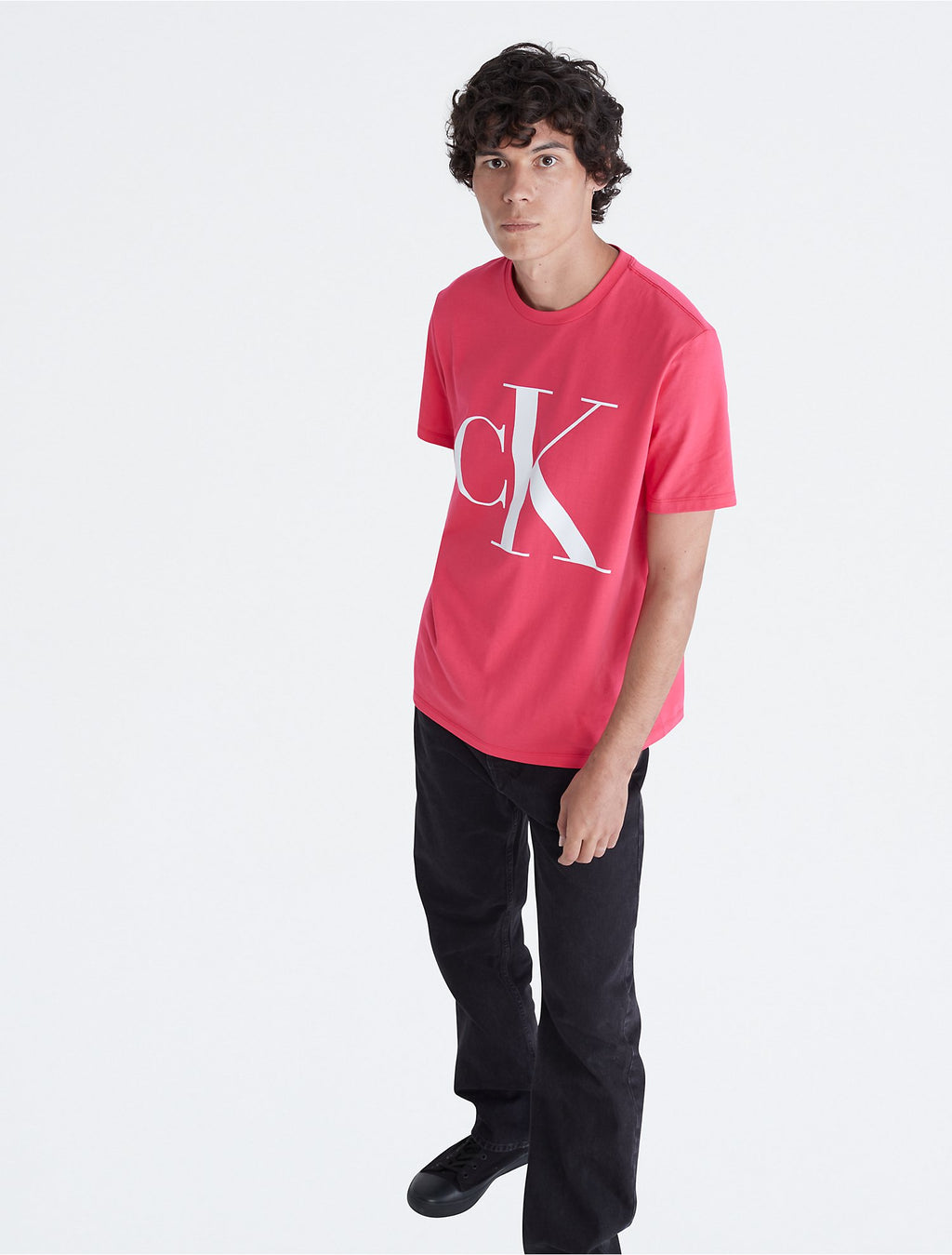 Calvin Klein Monogram Logo Crewneck T-Shirt - Men