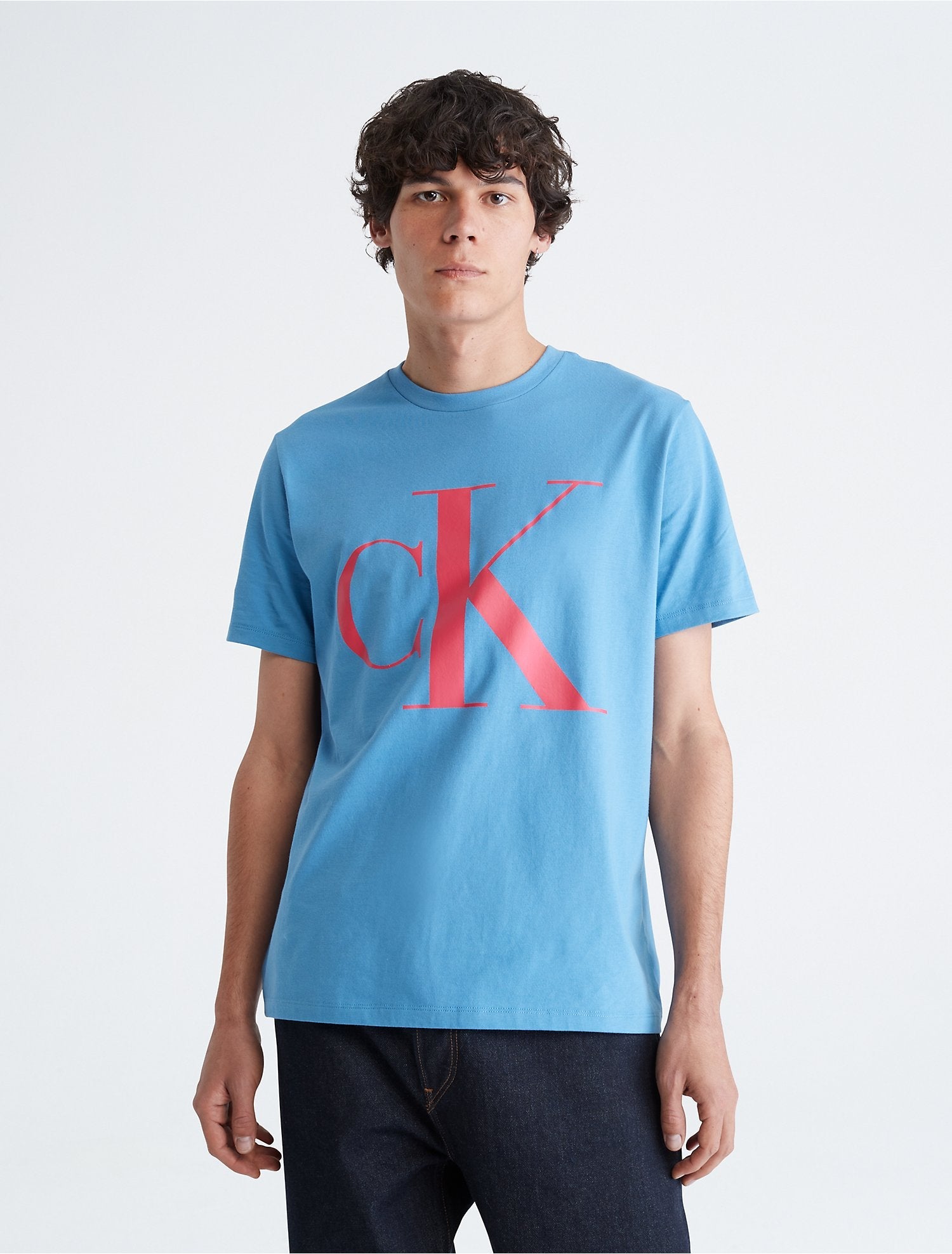 Calvin Klein Men T-Shirts Blue- Oshoplin