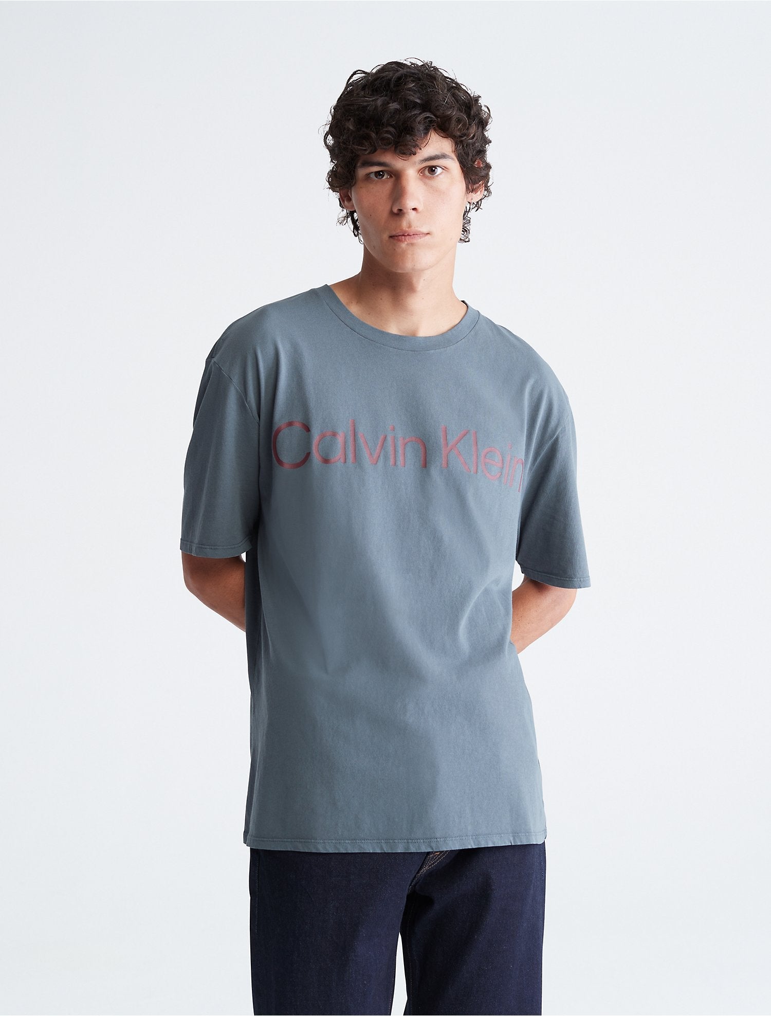 Calvin Klein Men T-Shirts Castor Grey- Oshoplin