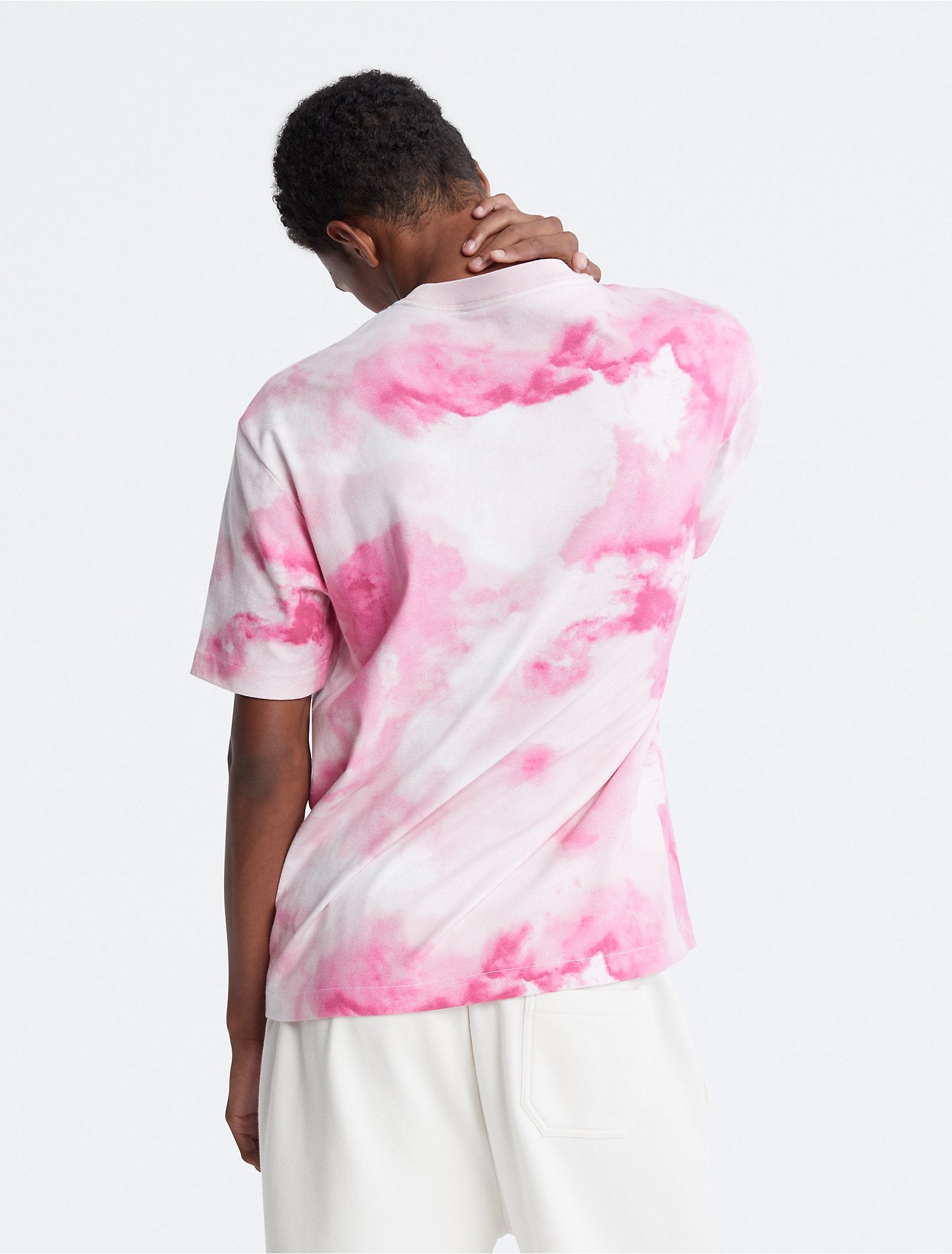 Calvin Klein Color Relaxed Fit Standard Logo Printed Crewneck T-Shirt - Men