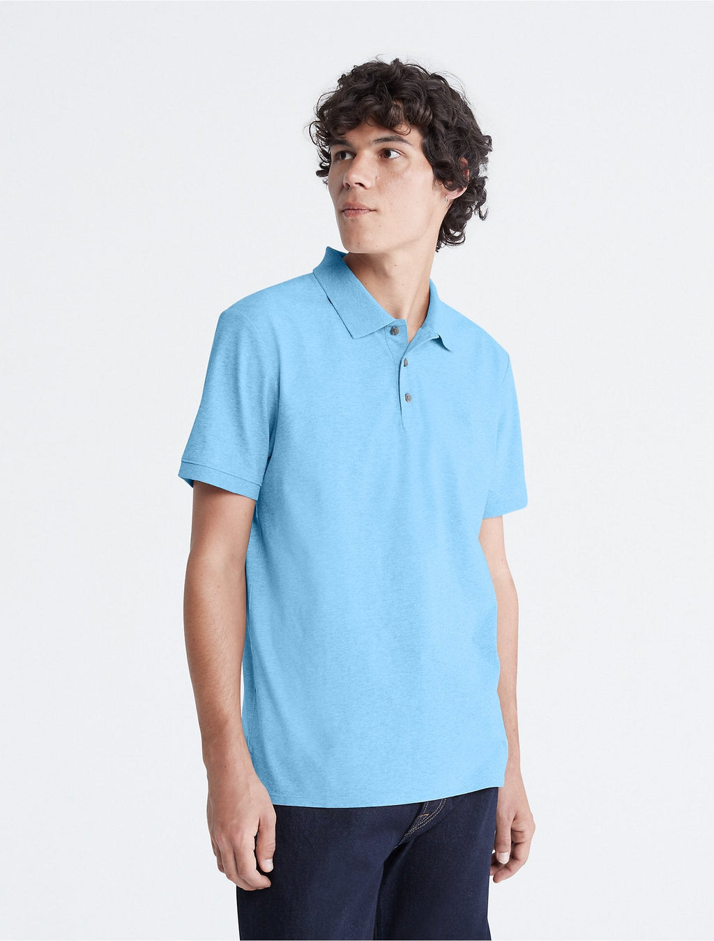 Calvin Klein Men Polo Shirts Wren- Oshoplin