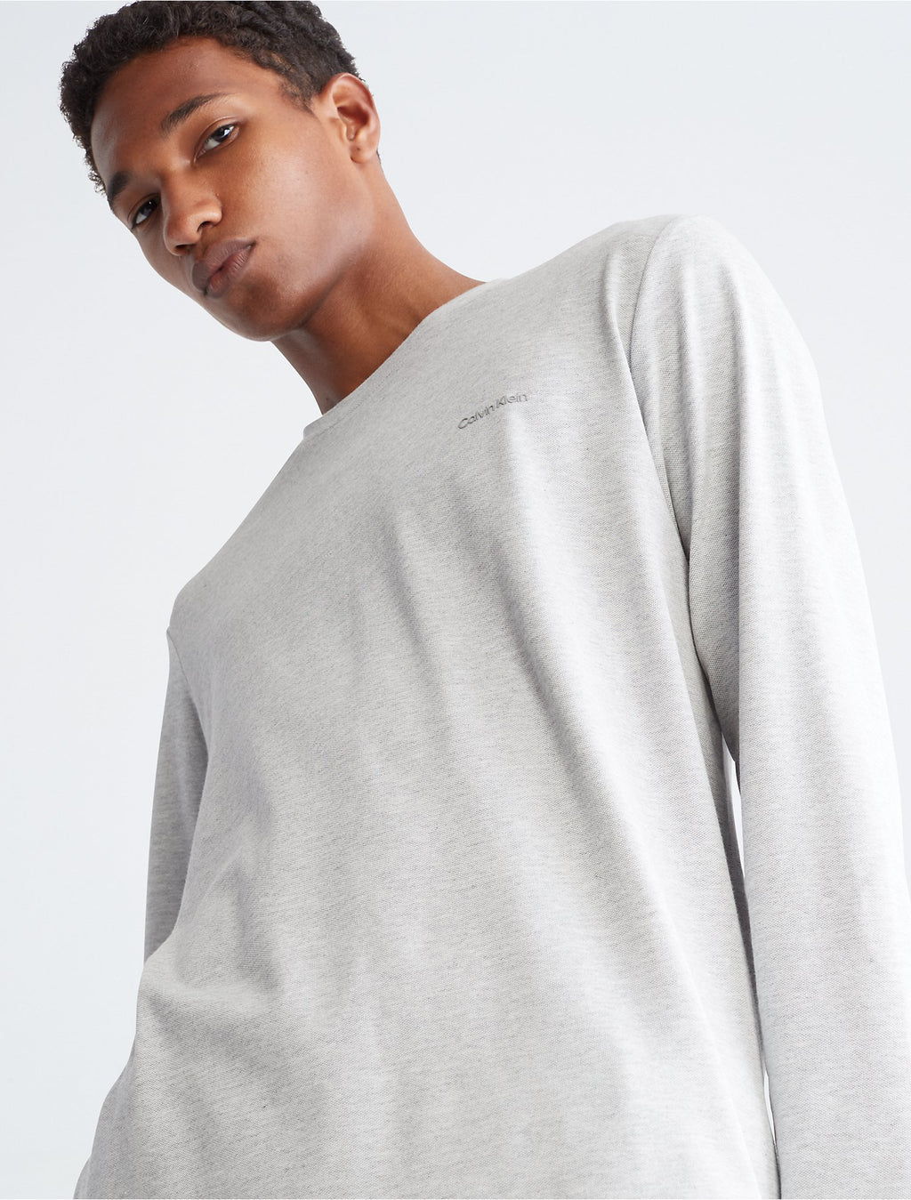 Calvin Klein CK Move Tech Pique Long Sleeve Tee - Men